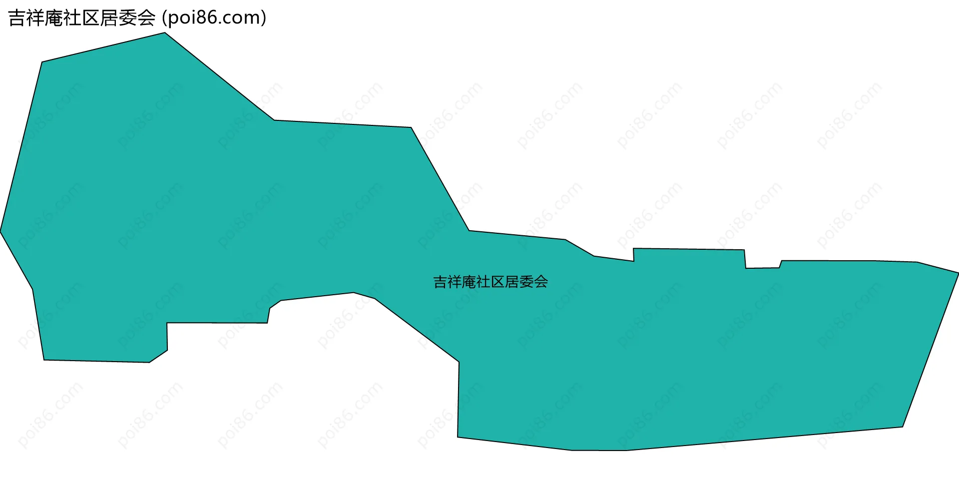 吉祥庵社区居委会边界地图