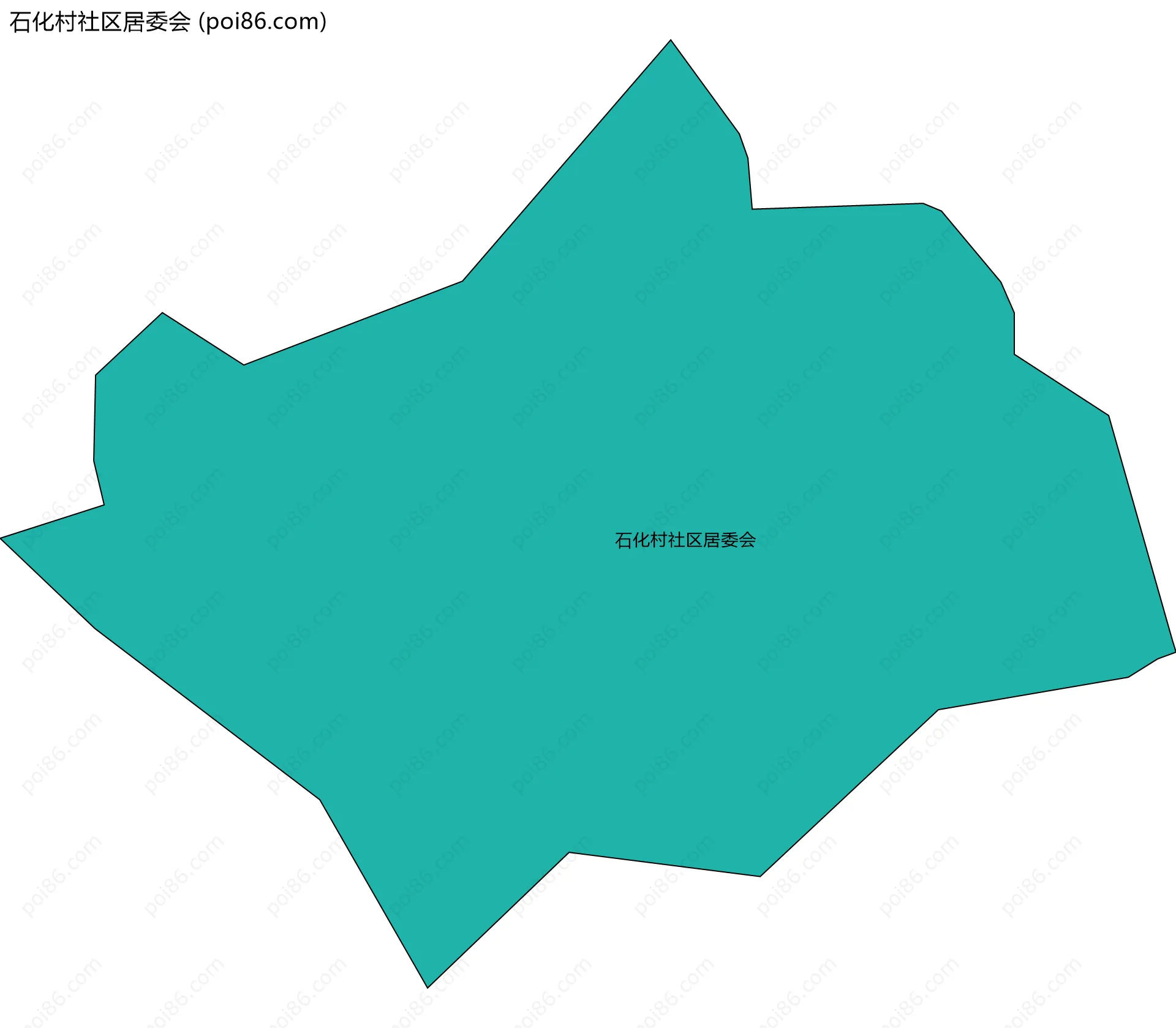 石化村社区居委会边界地图