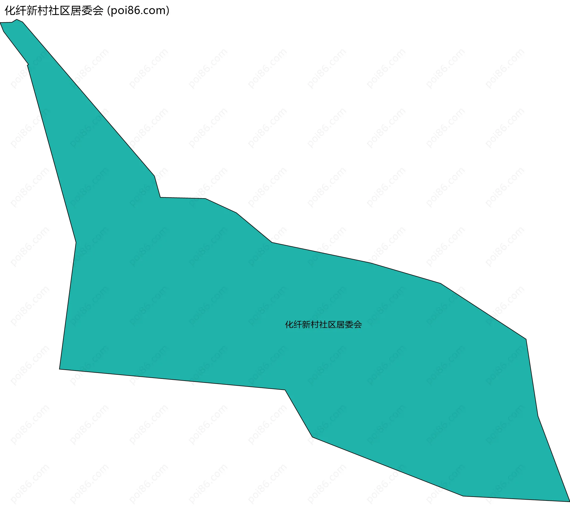 化纤新村社区居委会边界地图