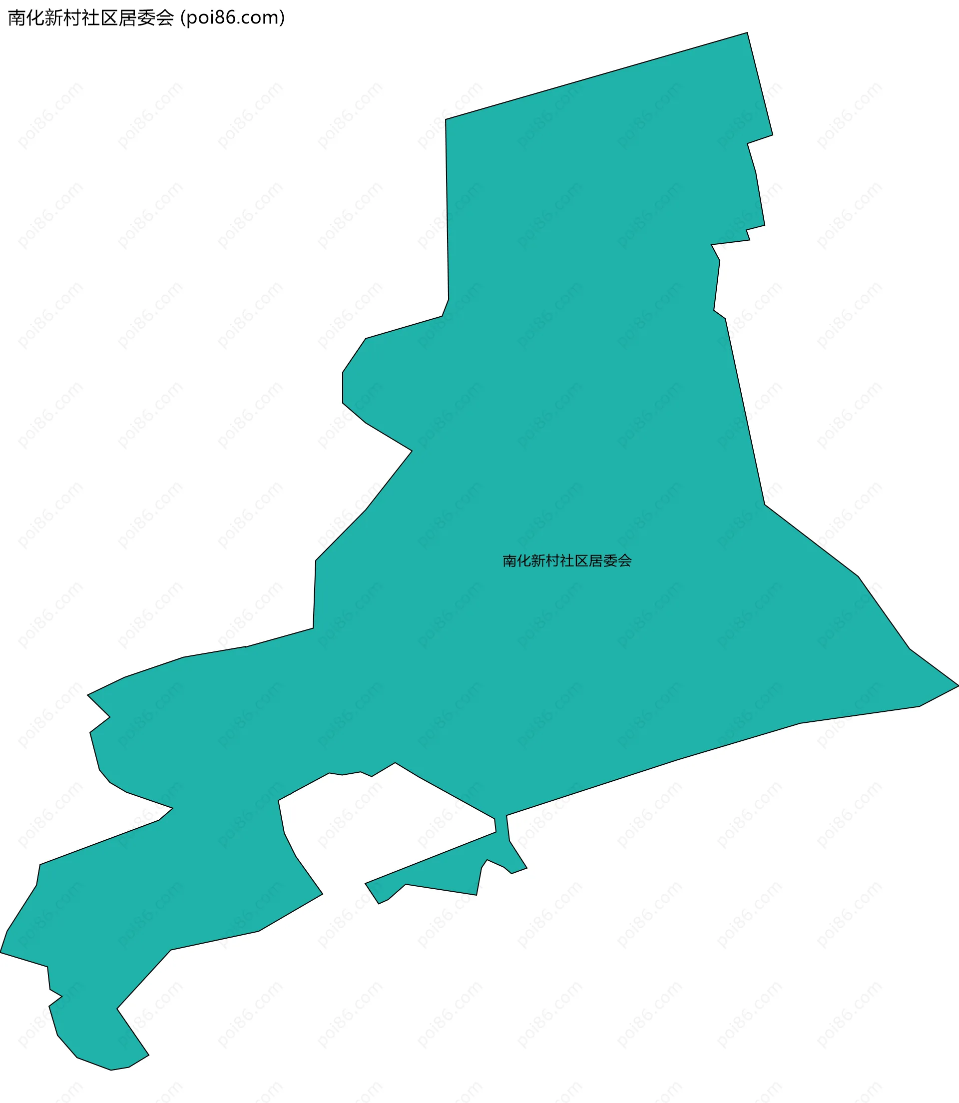 南化新村社区居委会边界地图
