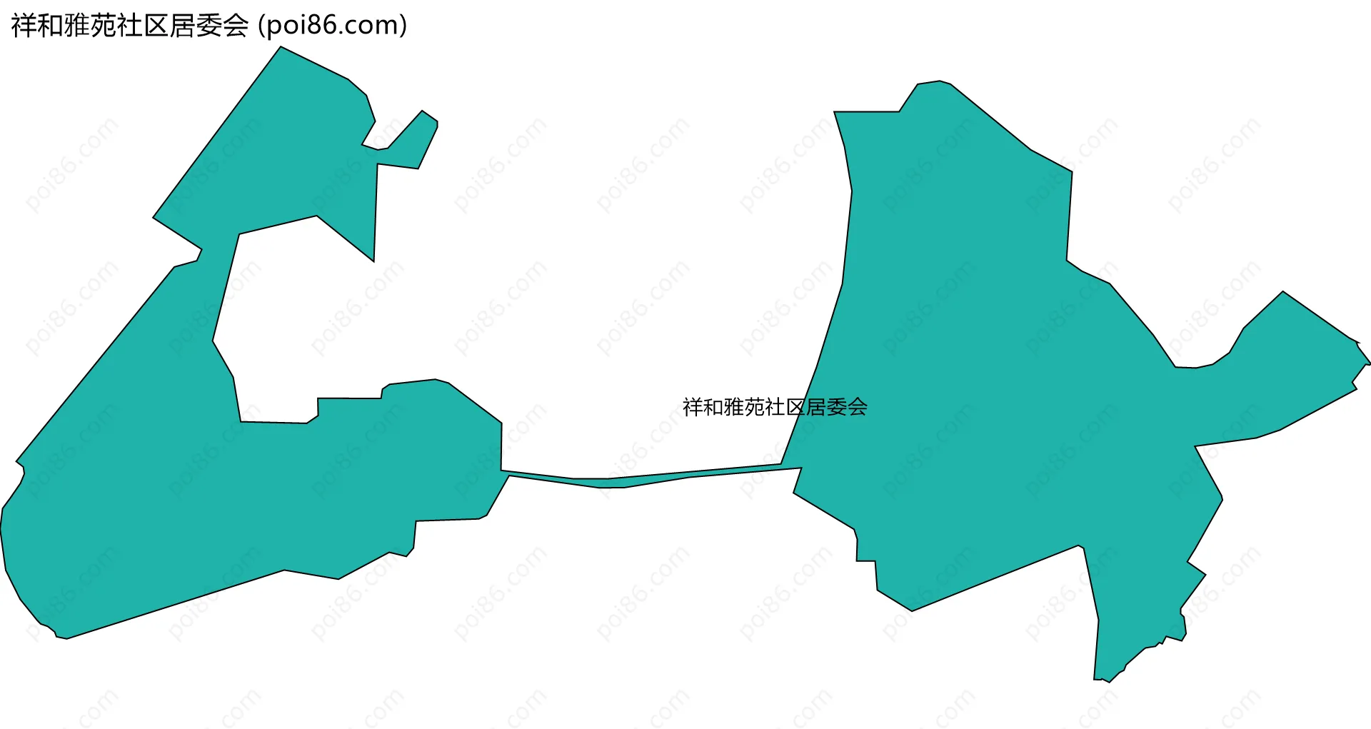祥和雅苑社区居委会边界地图