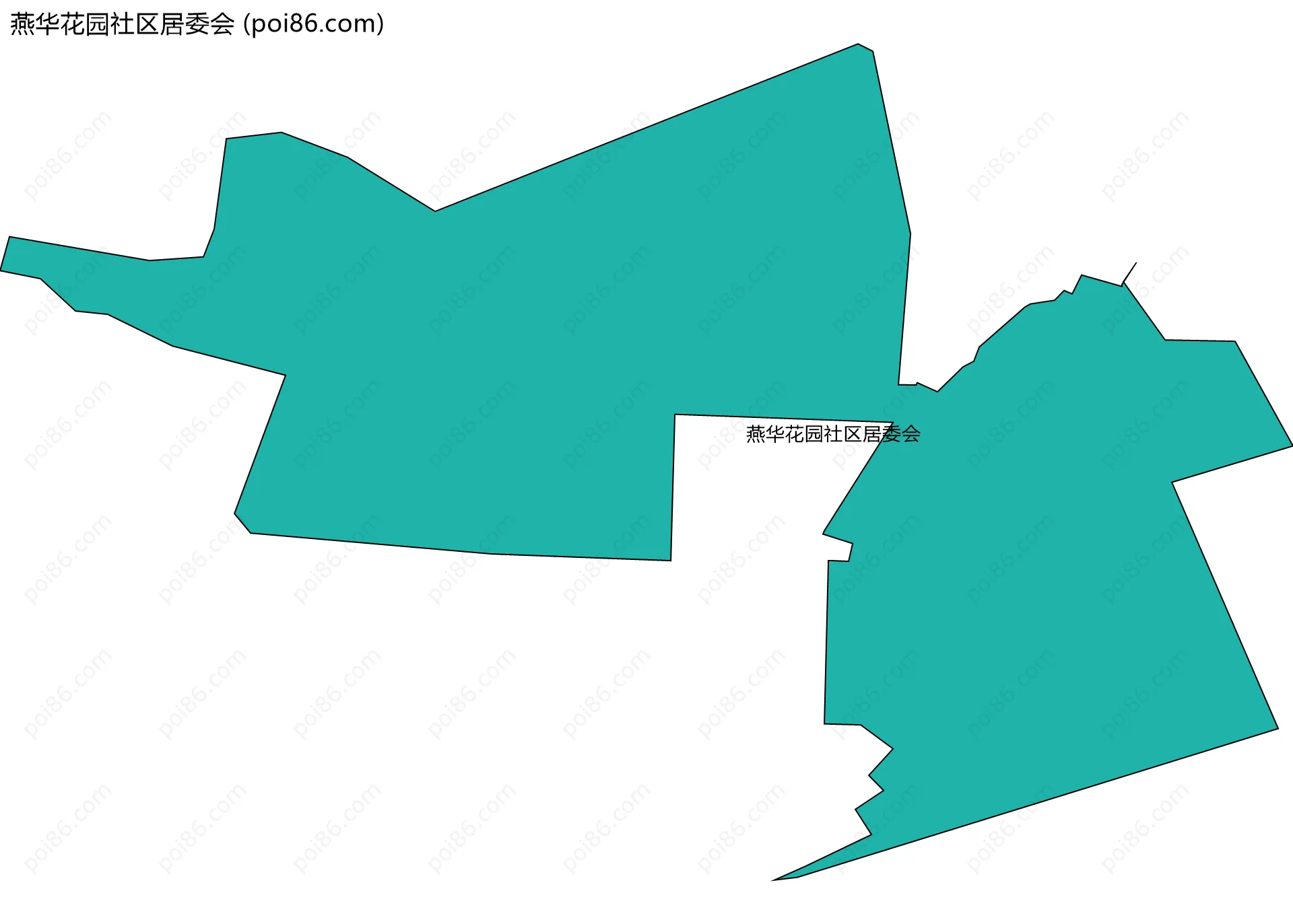 燕华花园社区居委会边界地图