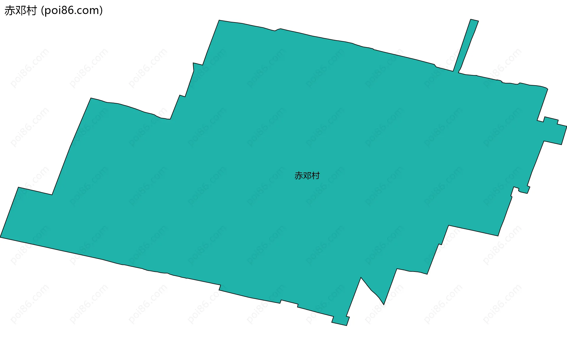 赤邓村边界地图