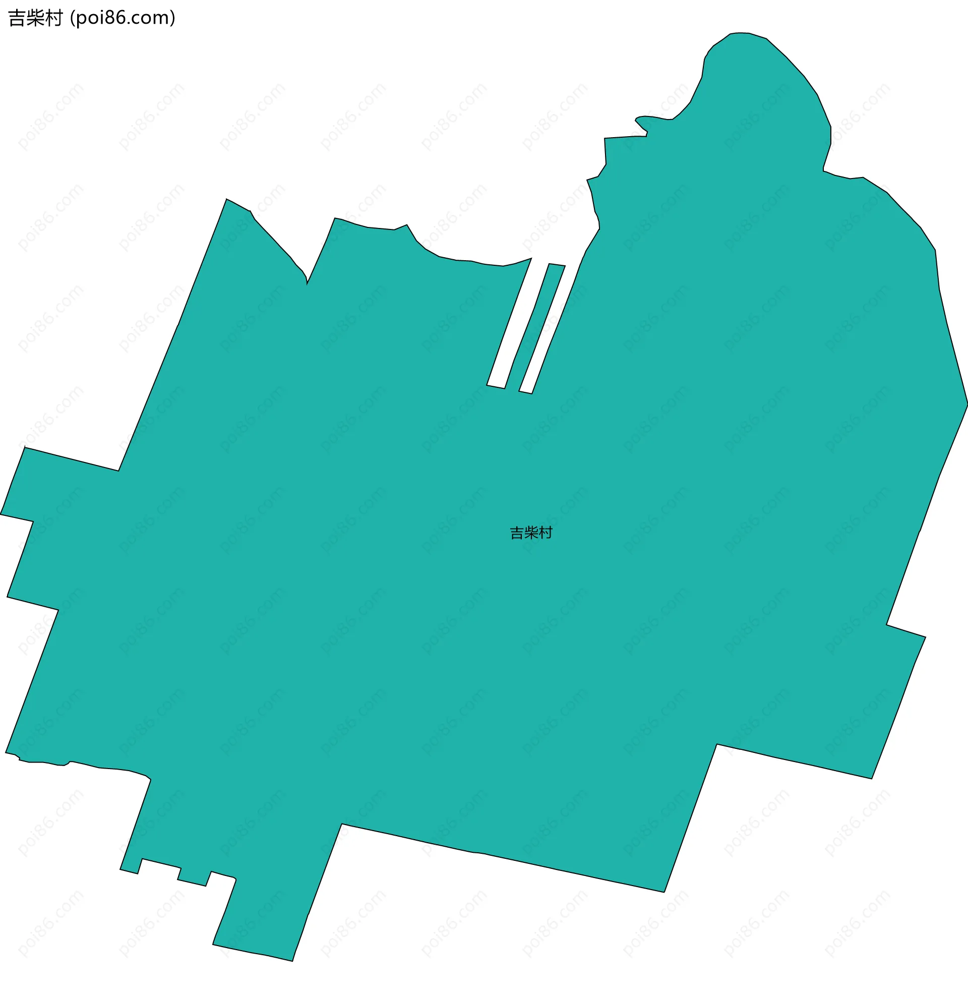 吉柴村边界地图