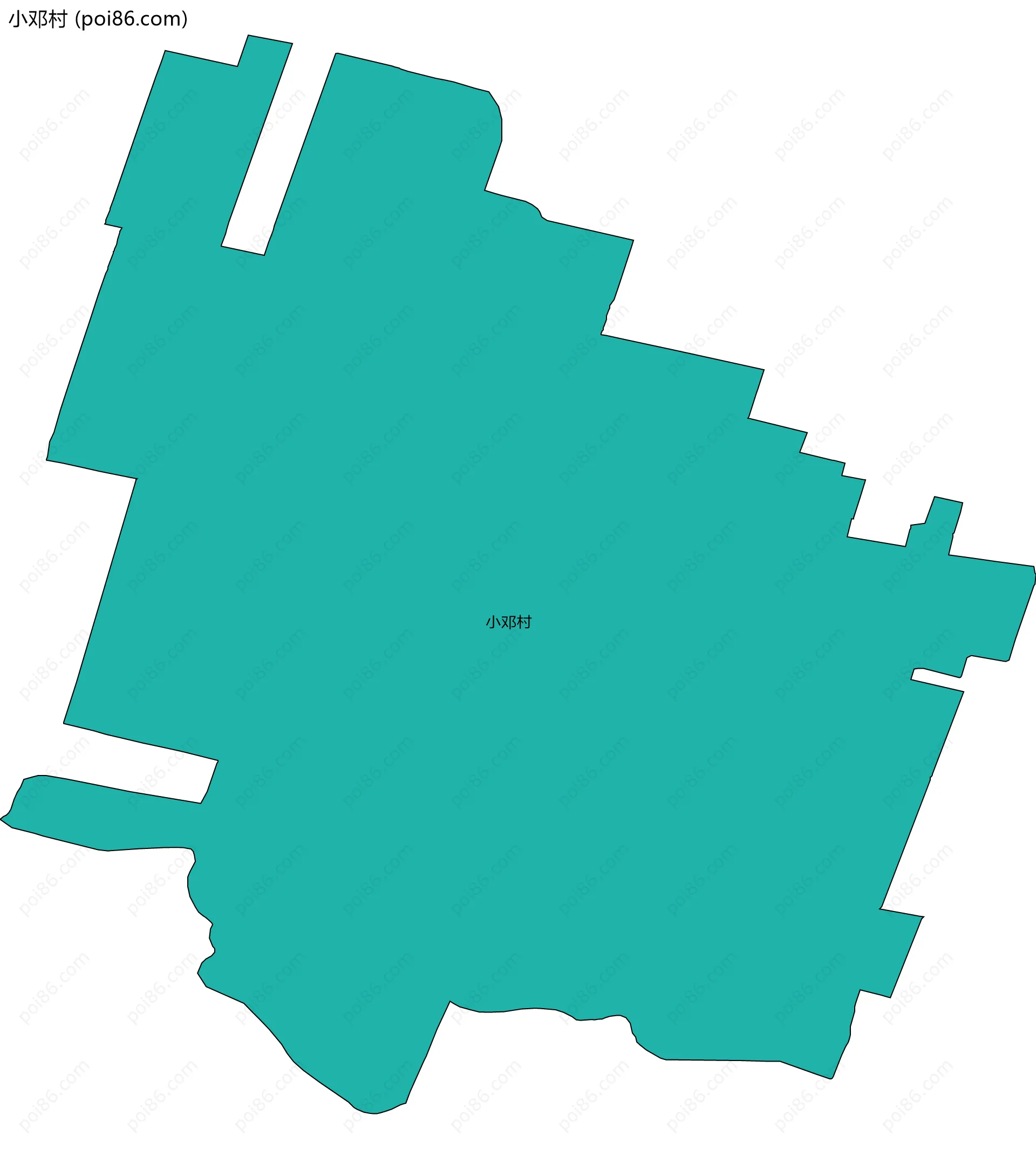 小邓村边界地图