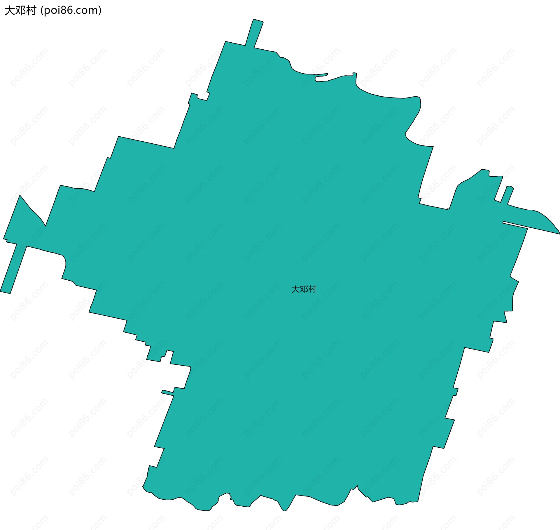 大邓村边界地图