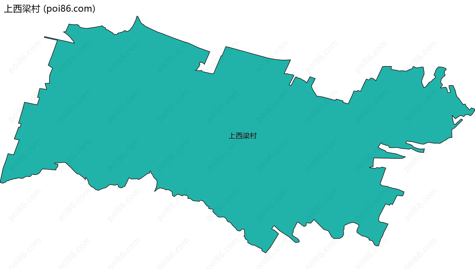 上西梁村边界地图