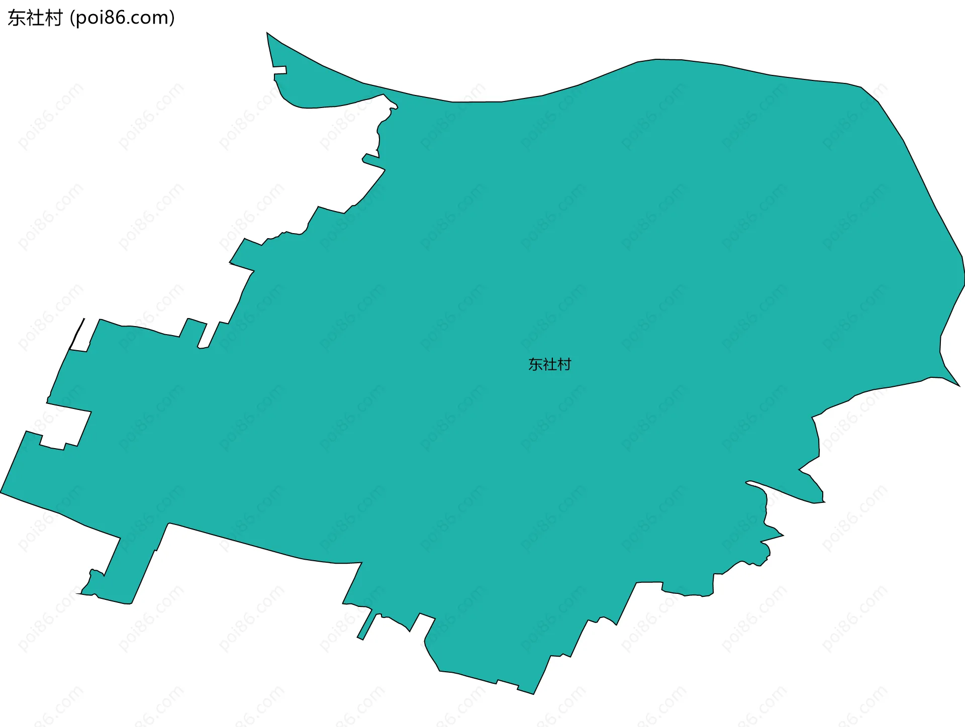 东社村边界地图