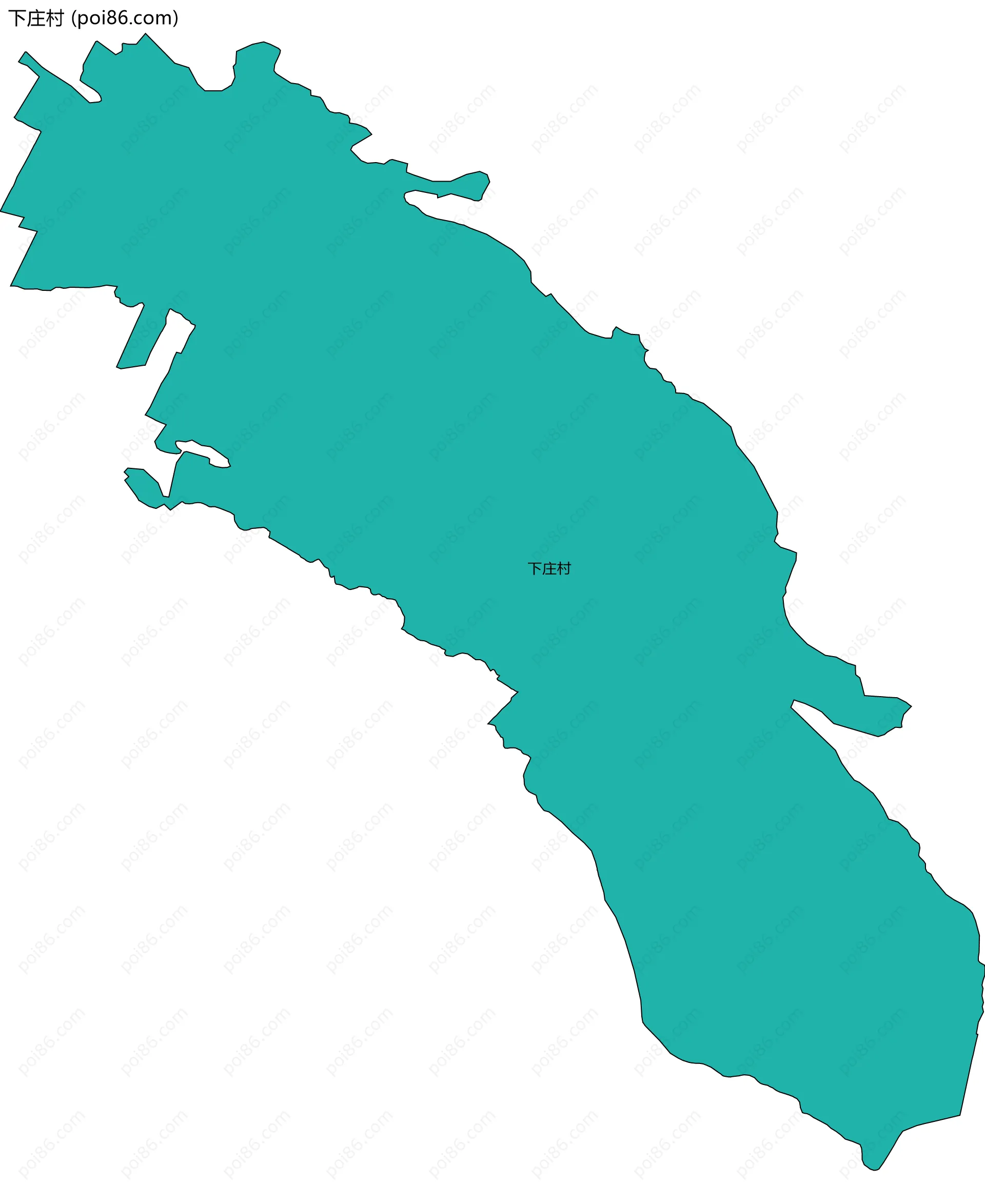 下庄村边界地图