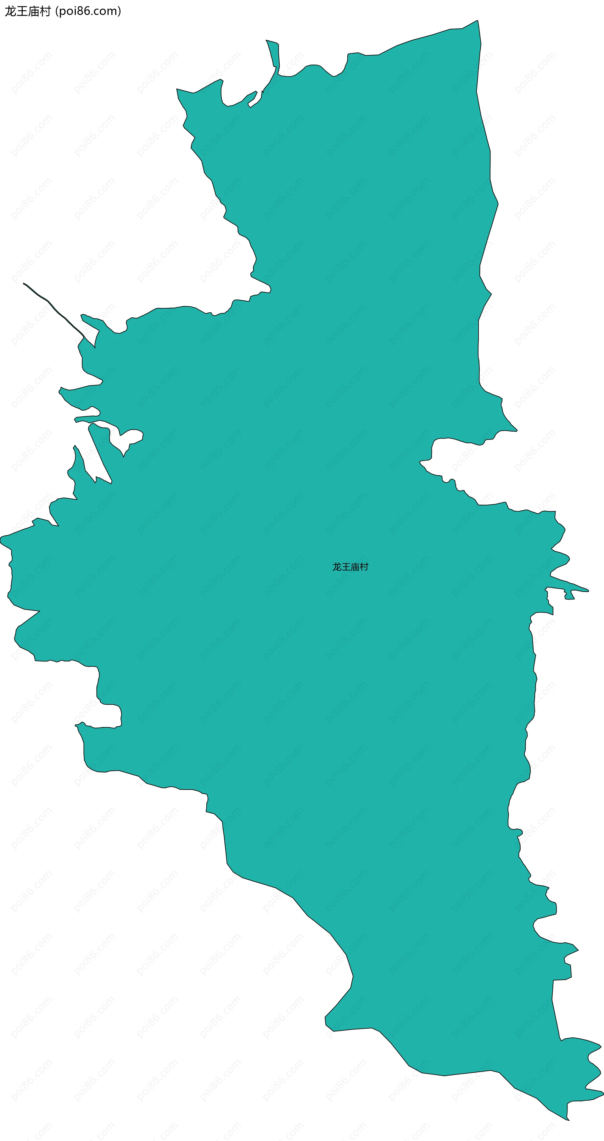 龙王庙村边界地图