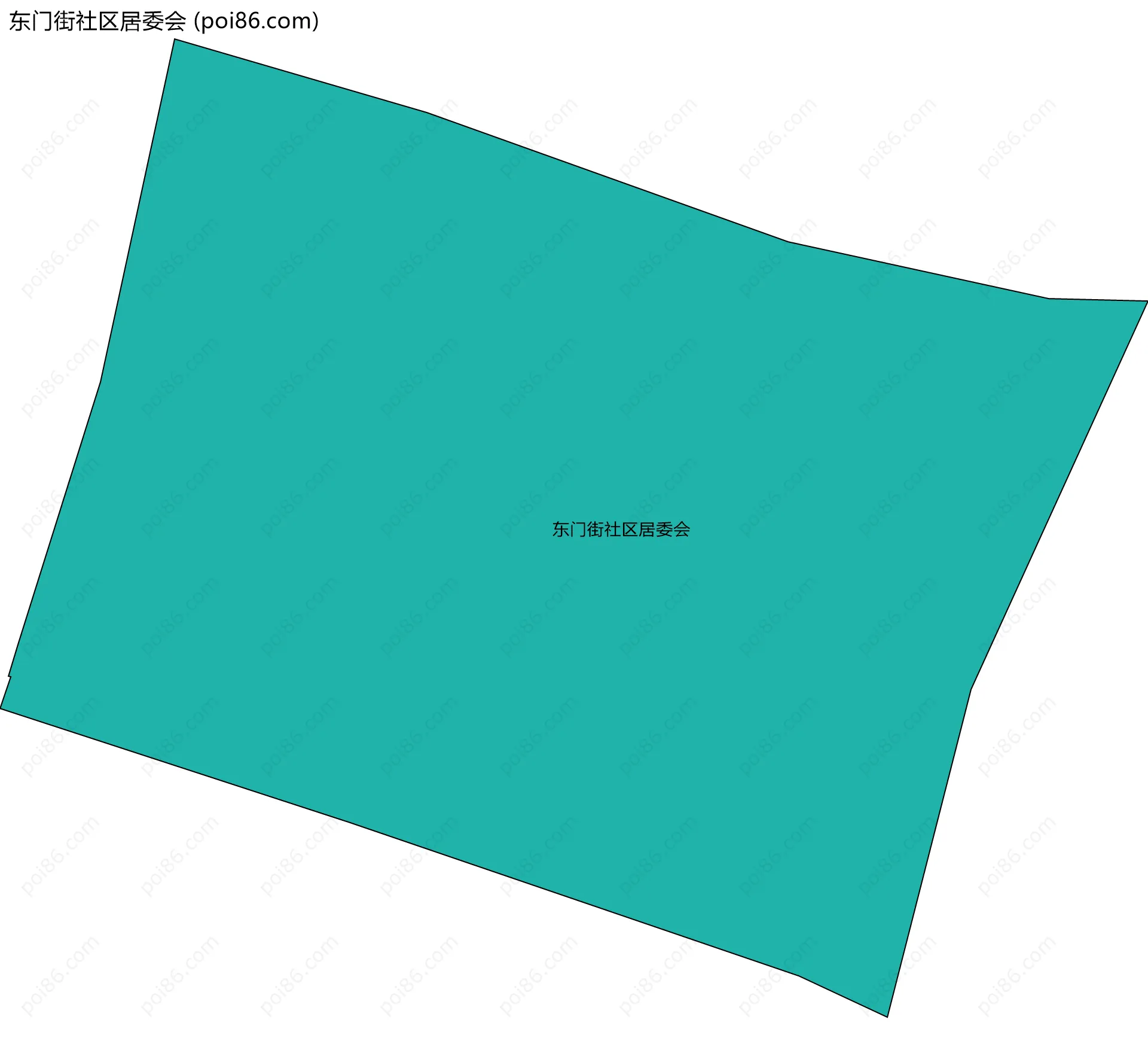 东门街社区居委会边界地图