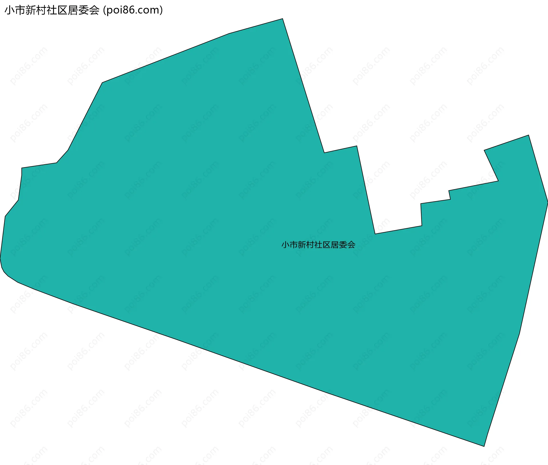 小市新村社区居委会边界地图