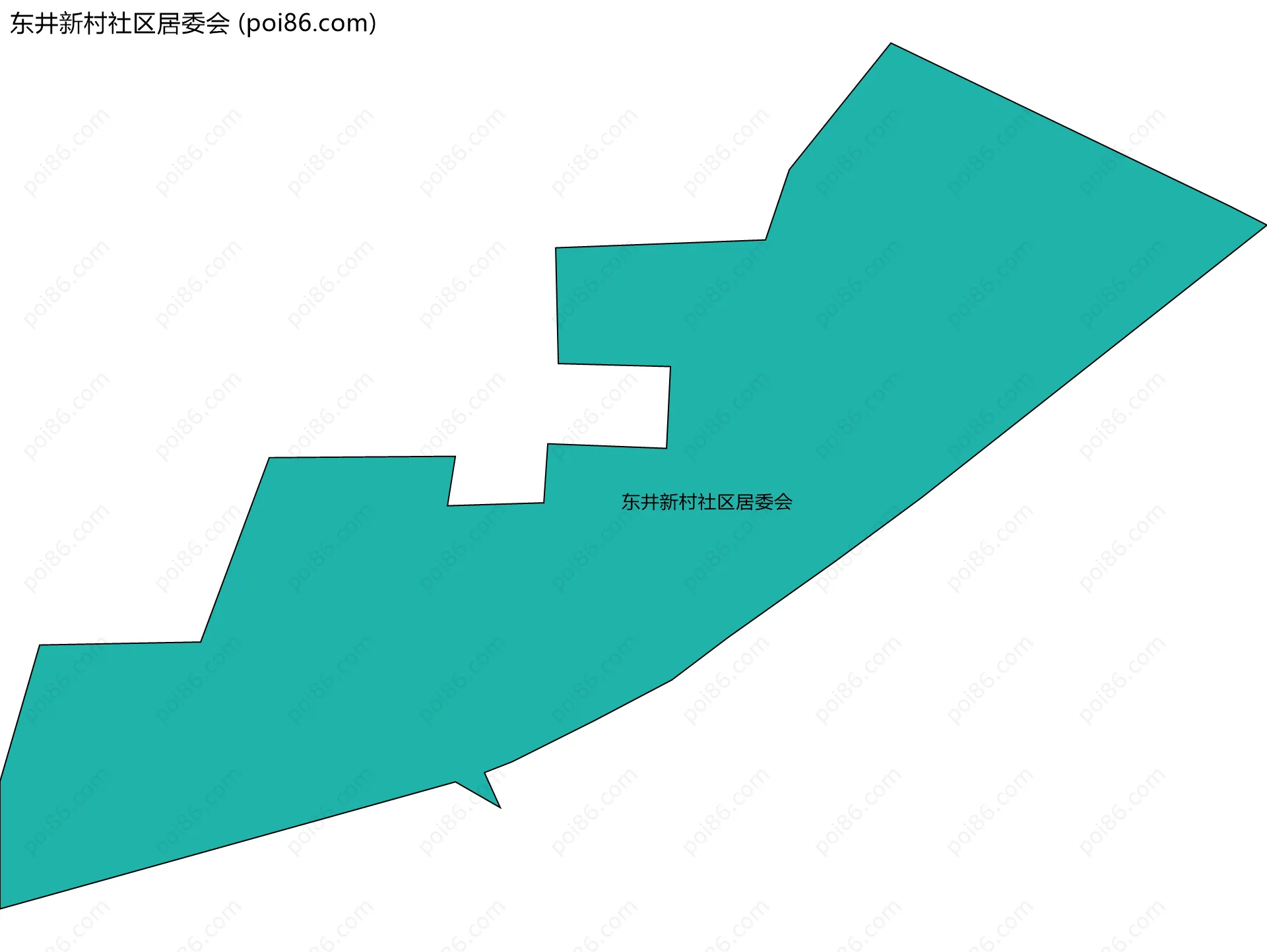 东井新村社区居委会边界地图