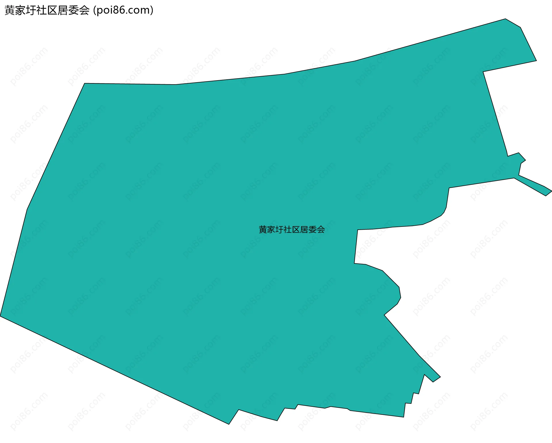 黄家圩社区居委会边界地图
