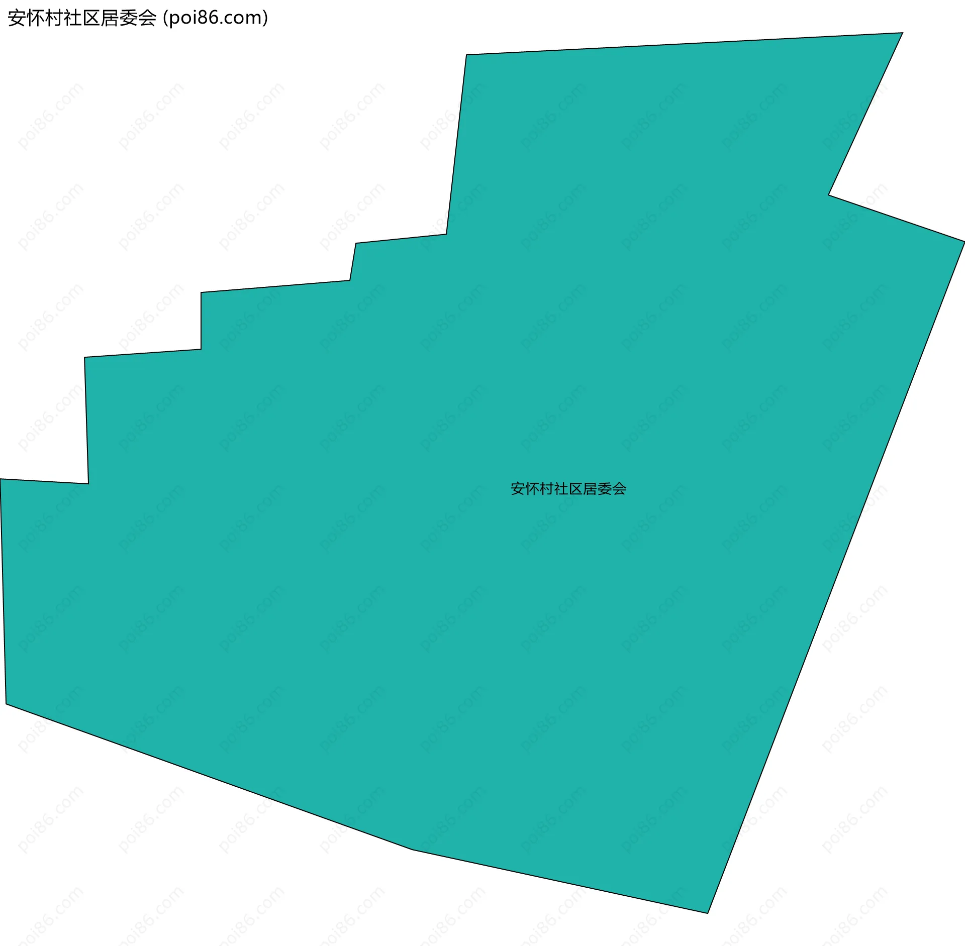 安怀村社区居委会边界地图