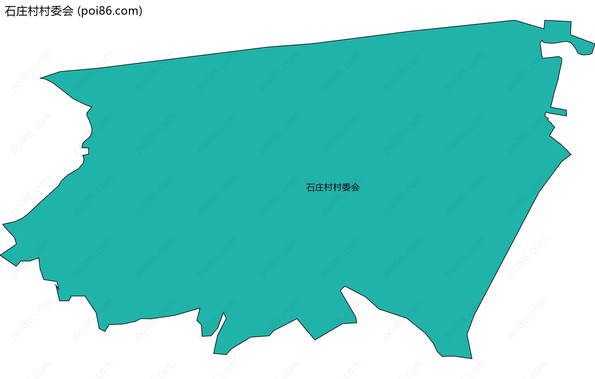 石庄村村委会边界地图