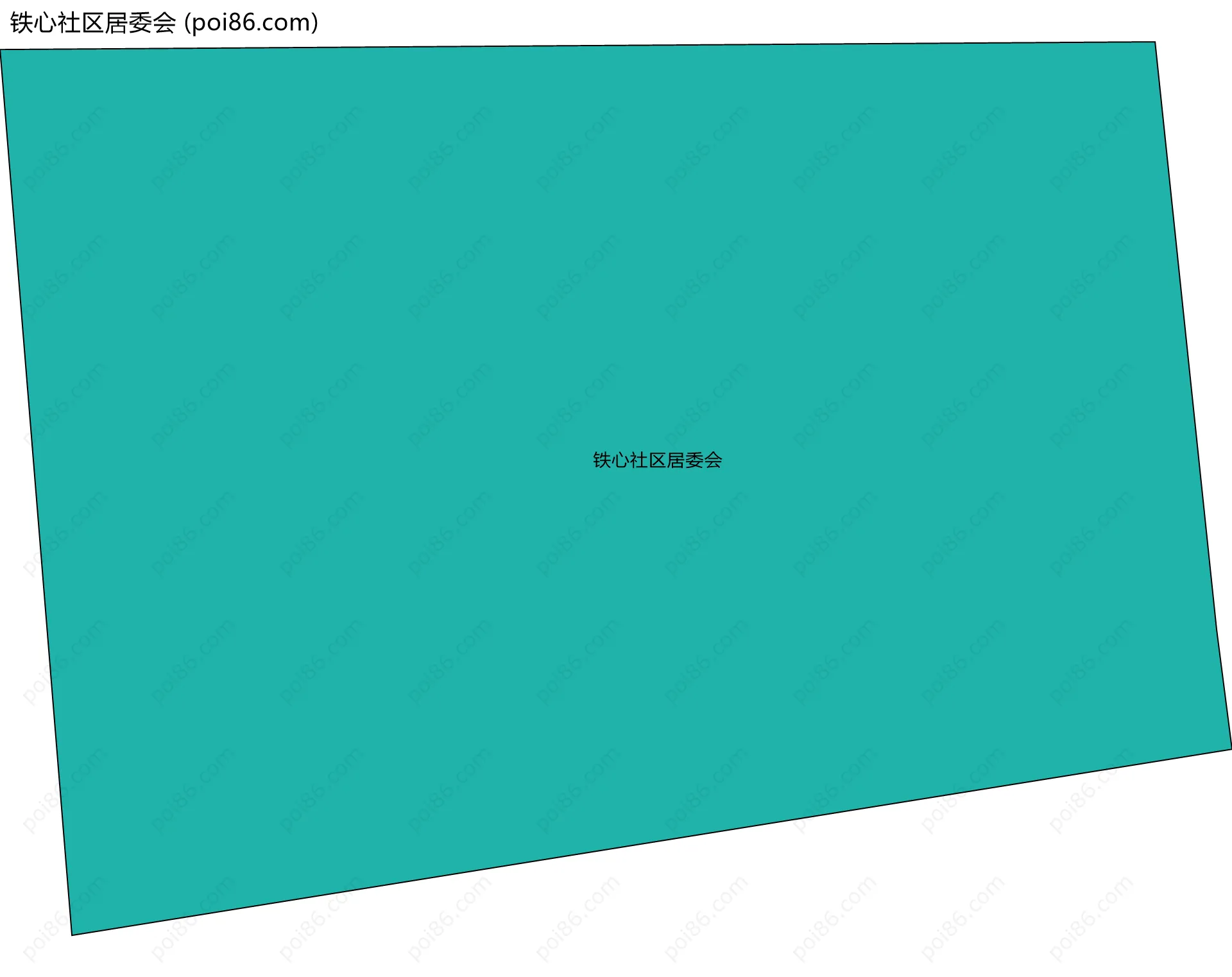 铁心社区居委会边界地图