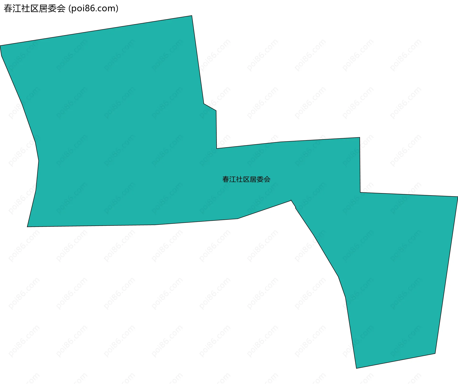 春江社区居委会边界地图