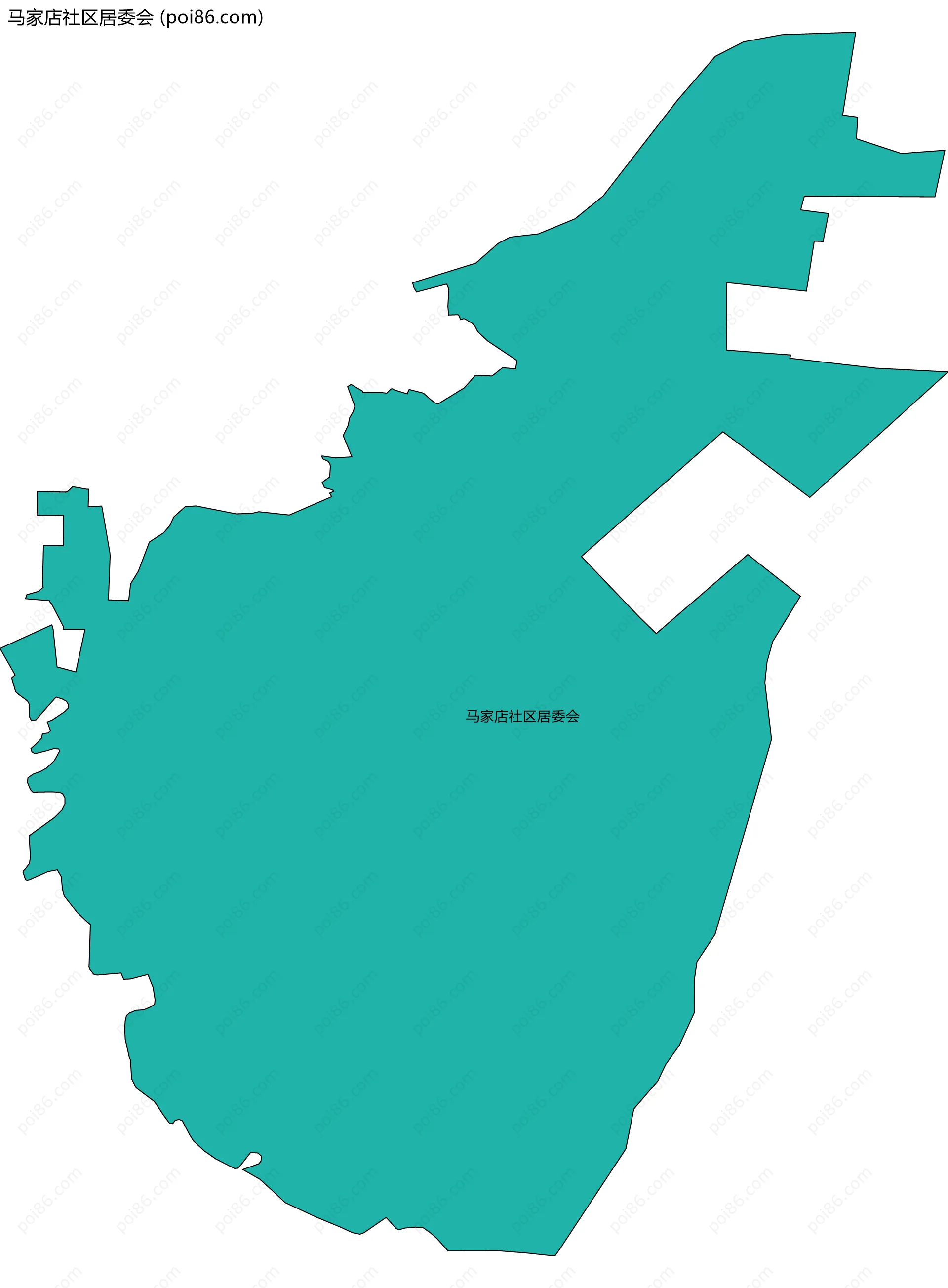 马家店社区居委会边界地图