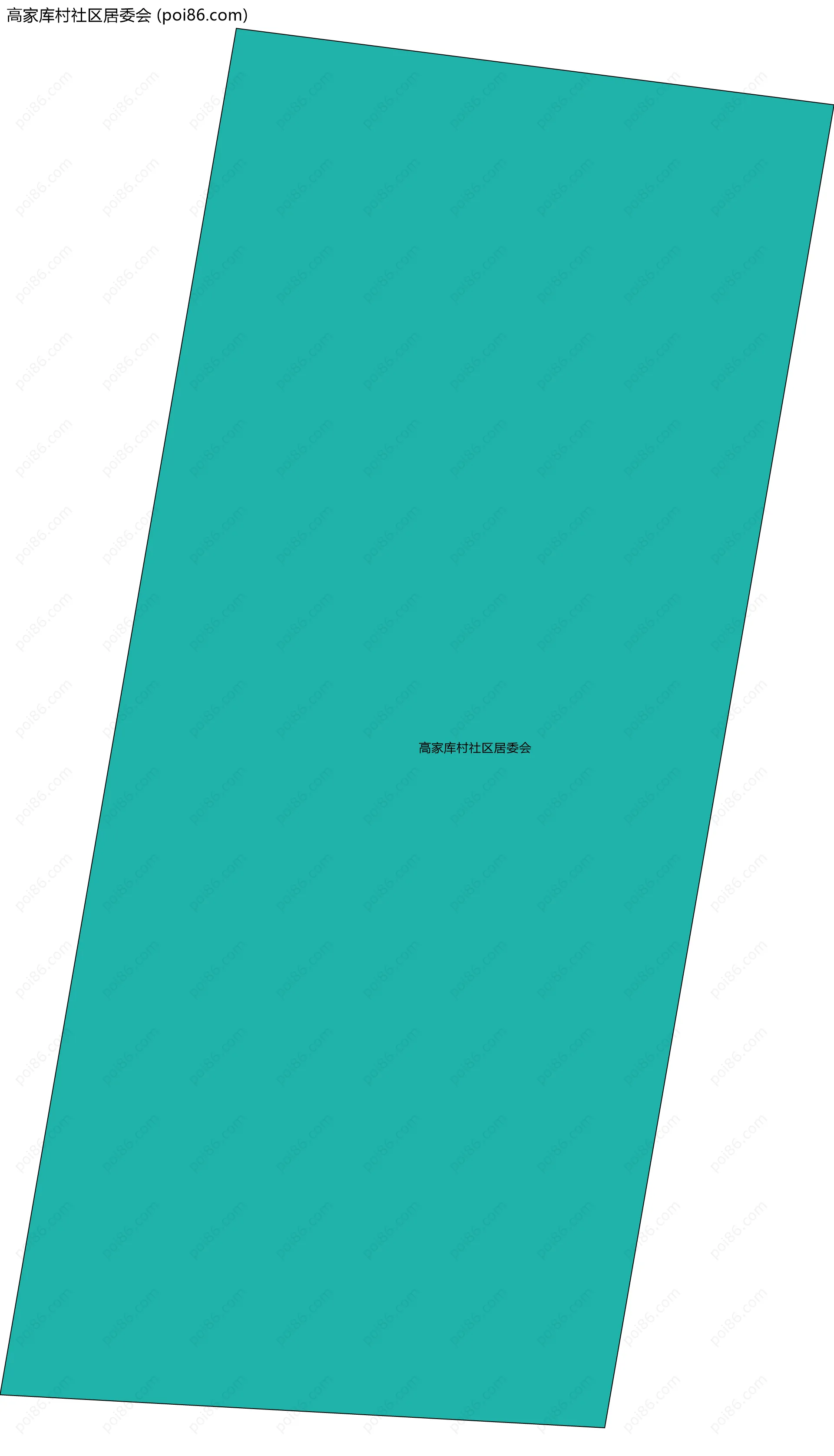 高家库村社区居委会边界地图