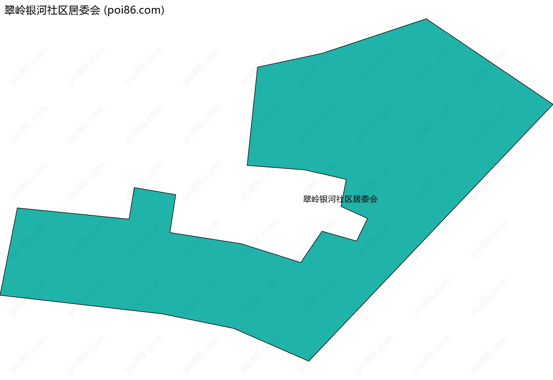 翠岭银河社区居委会边界地图