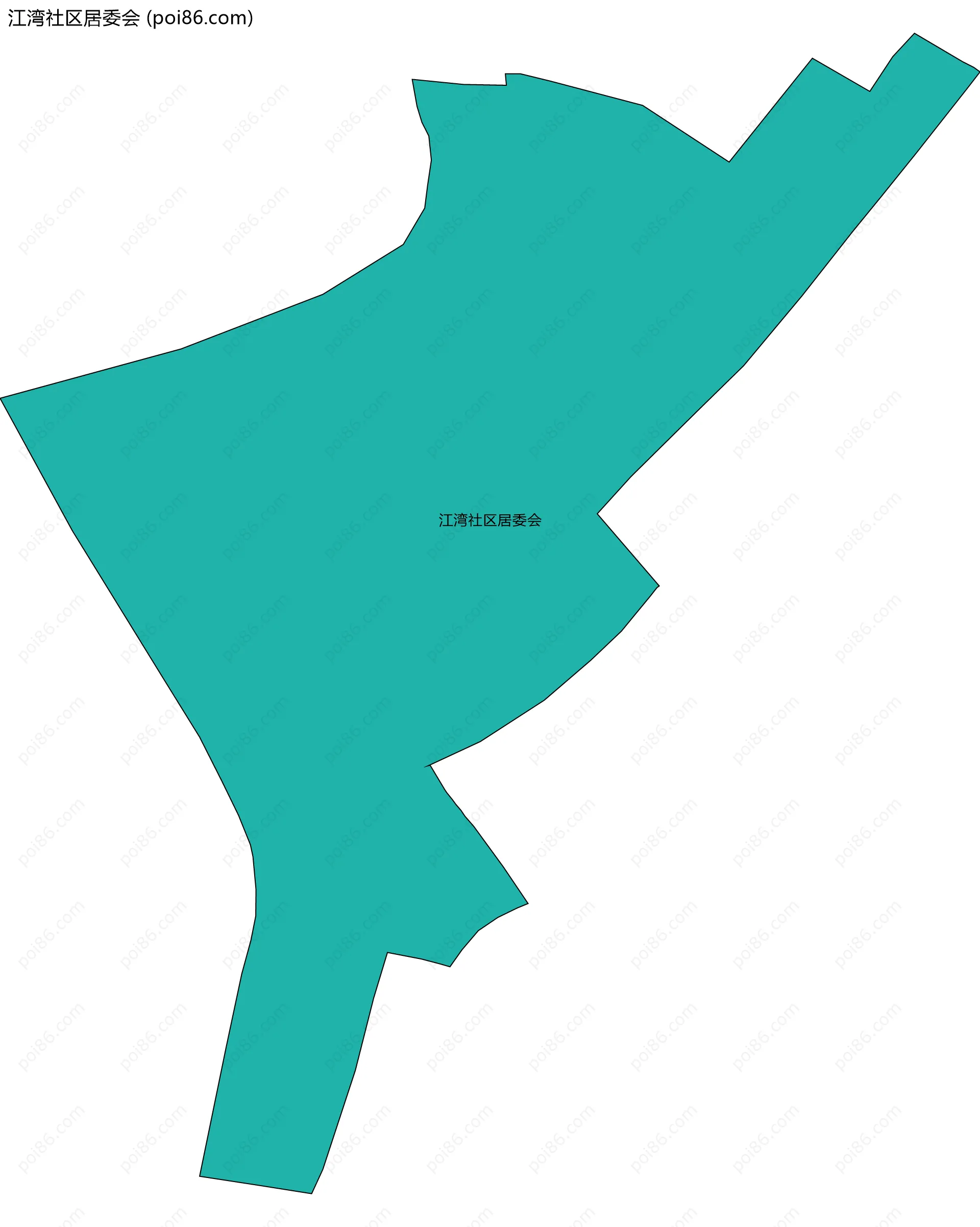 江湾社区居委会边界地图