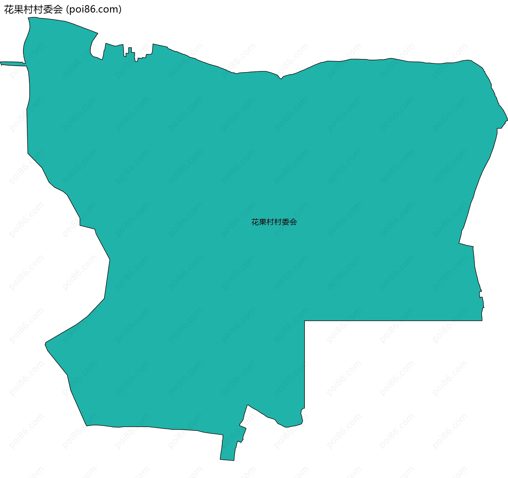花果村村委会边界地图