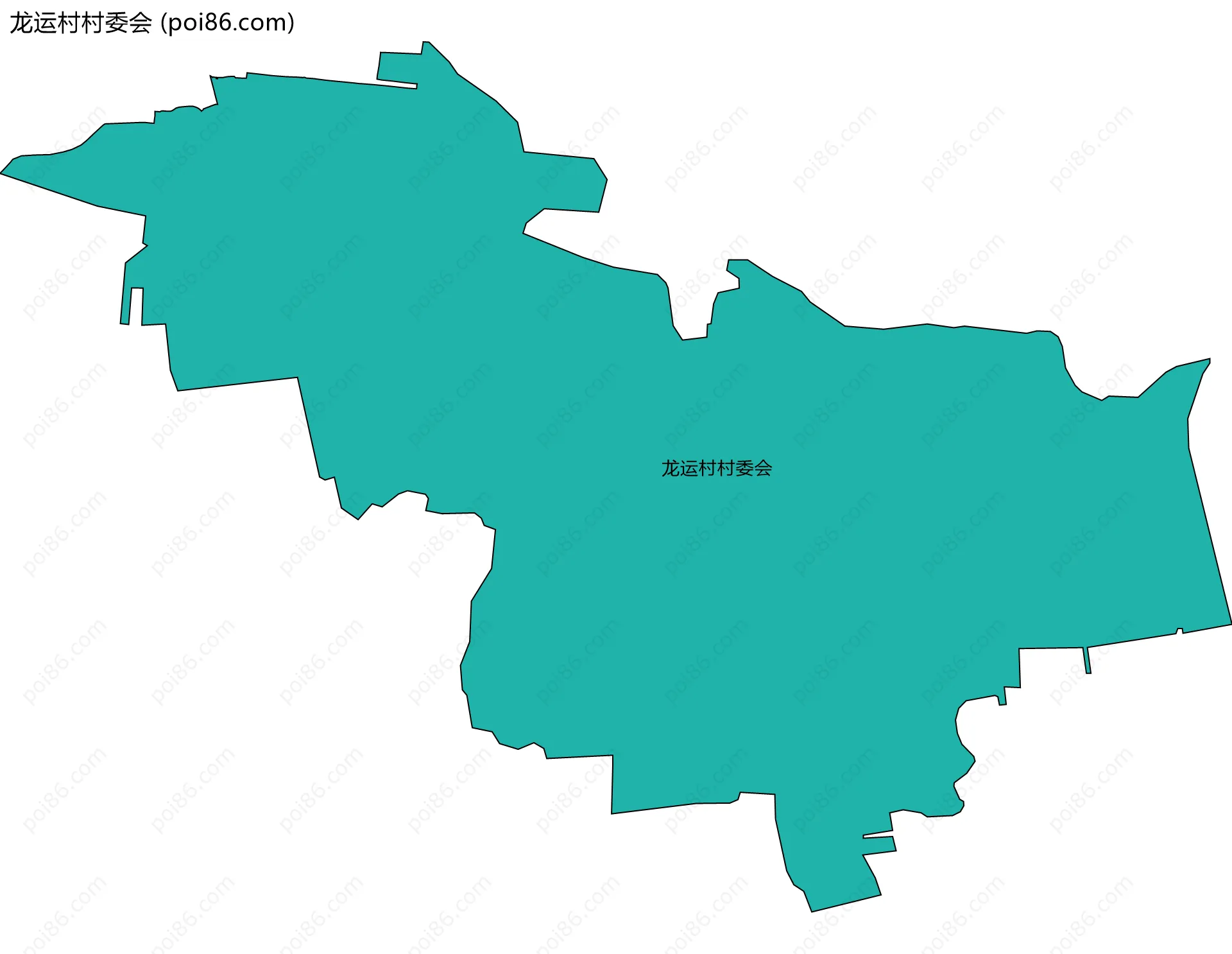 龙运村村委会边界地图