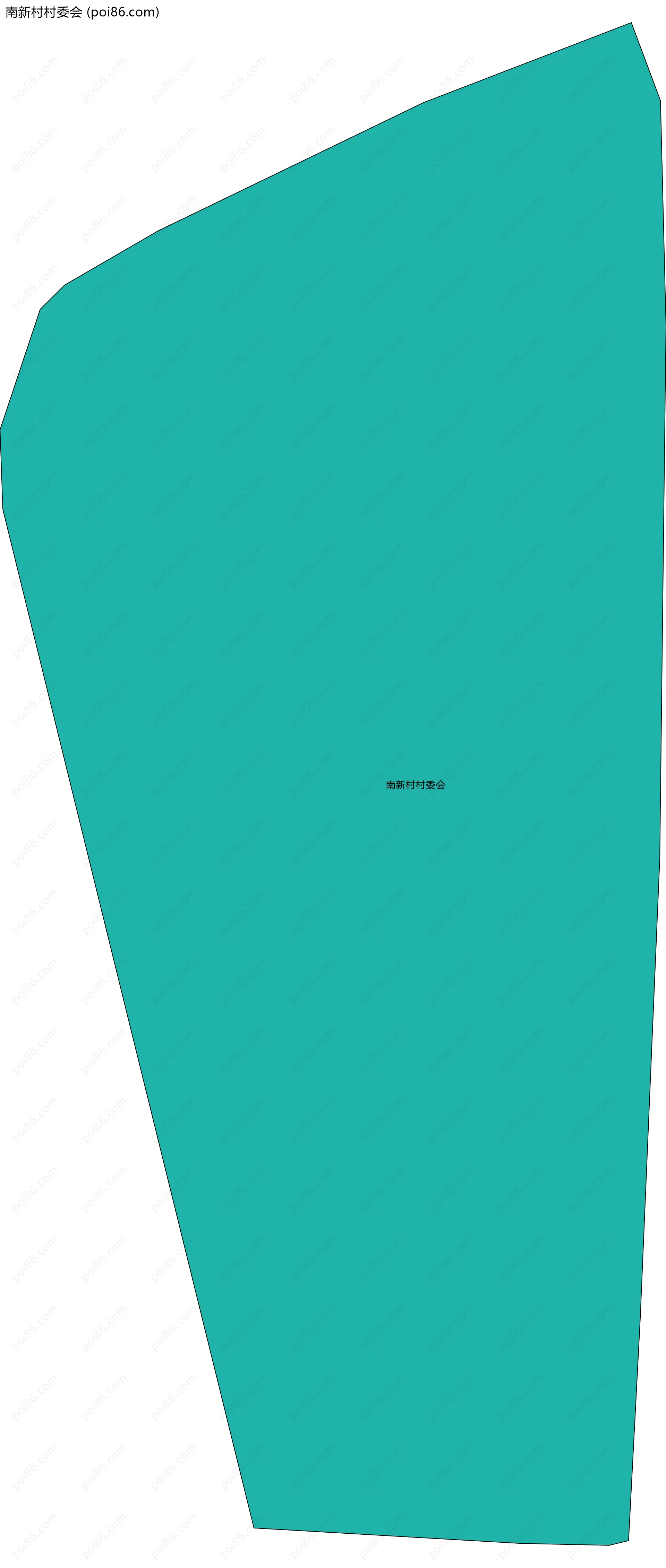 南新村村委会边界地图