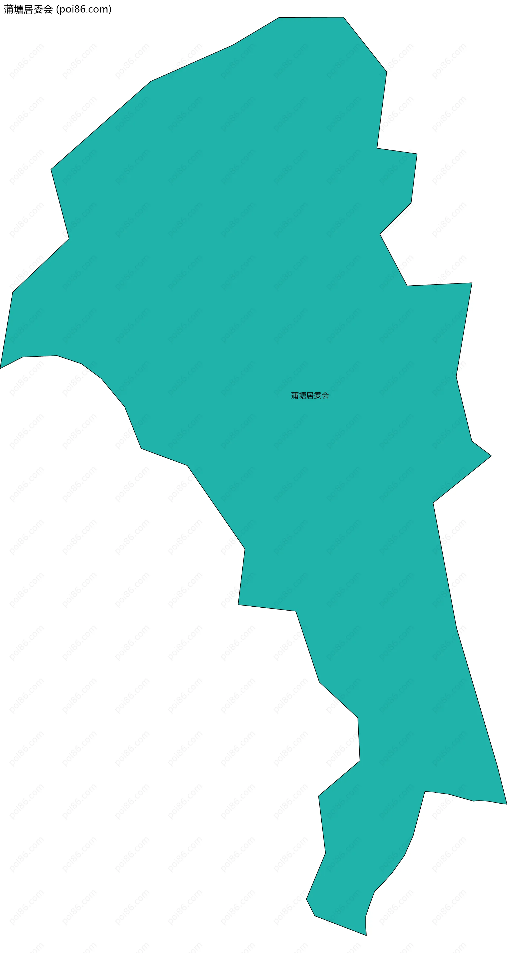 蒲塘居委会边界地图