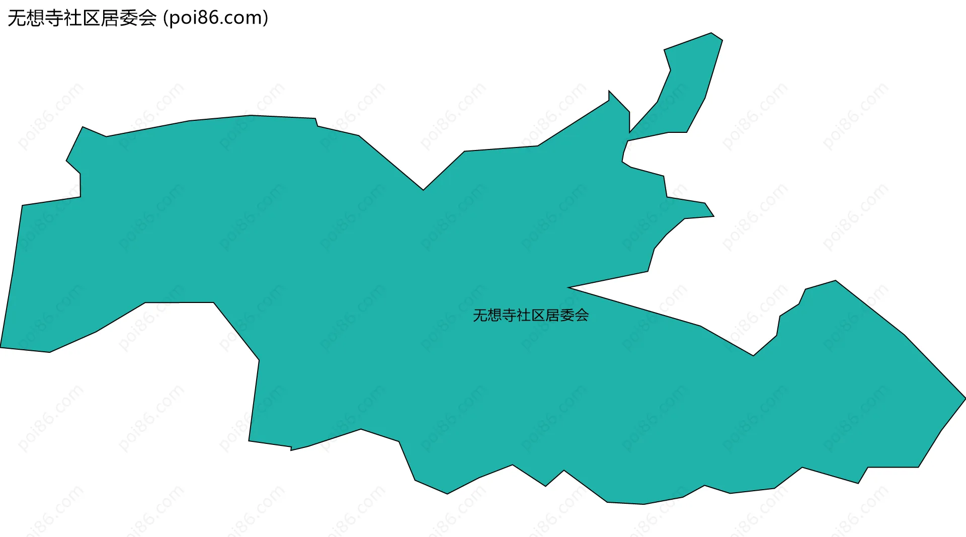 无想寺社区居委会边界地图