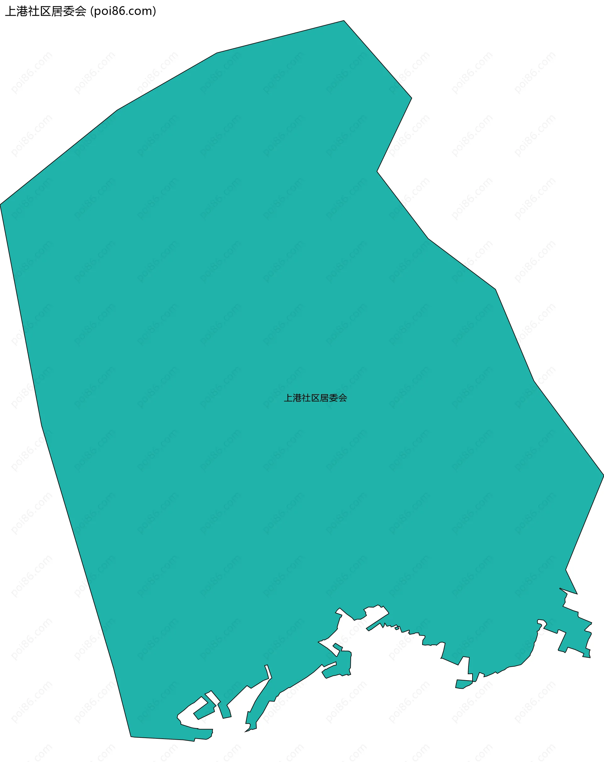 上港社区居委会边界地图