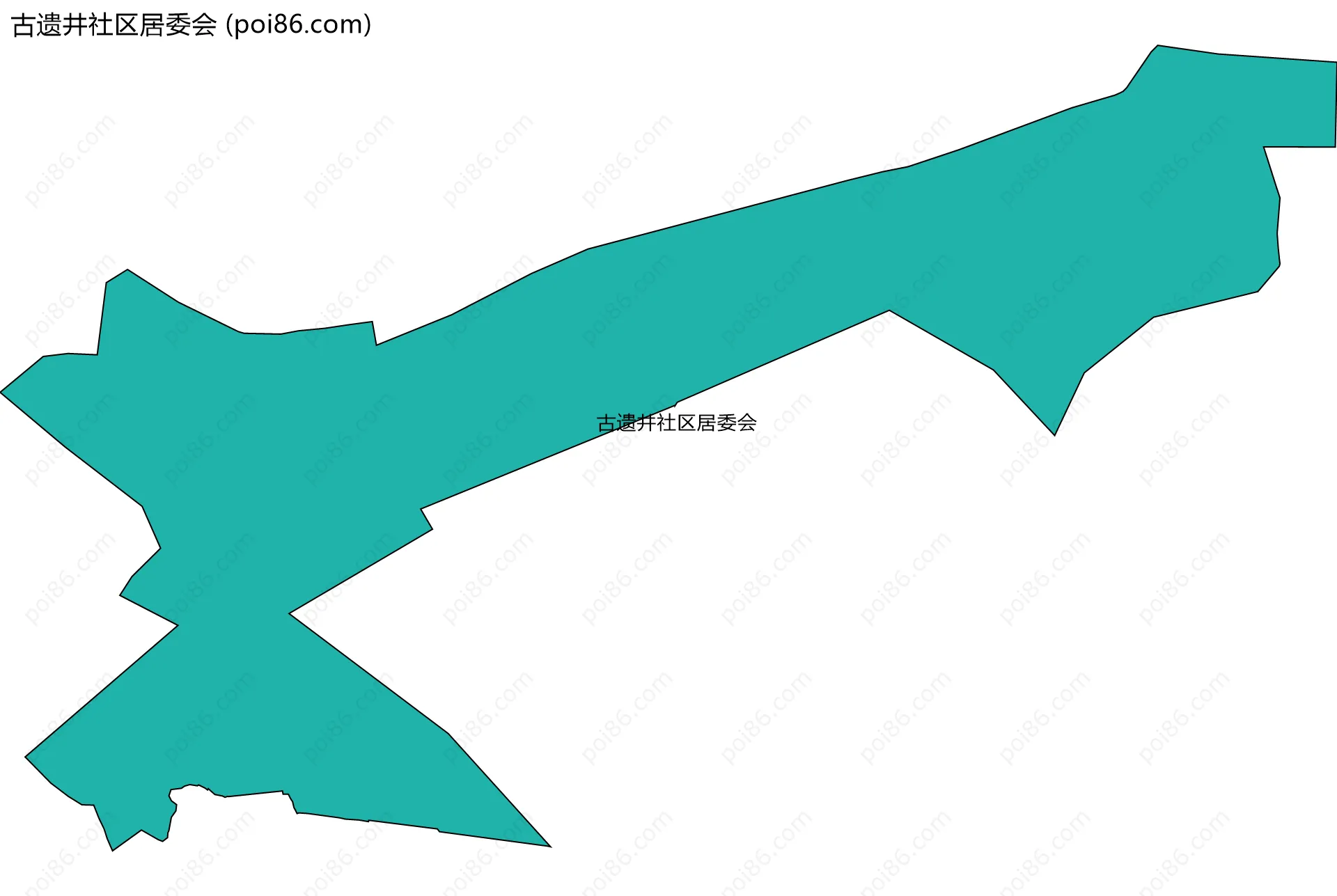 古遗井社区居委会边界地图