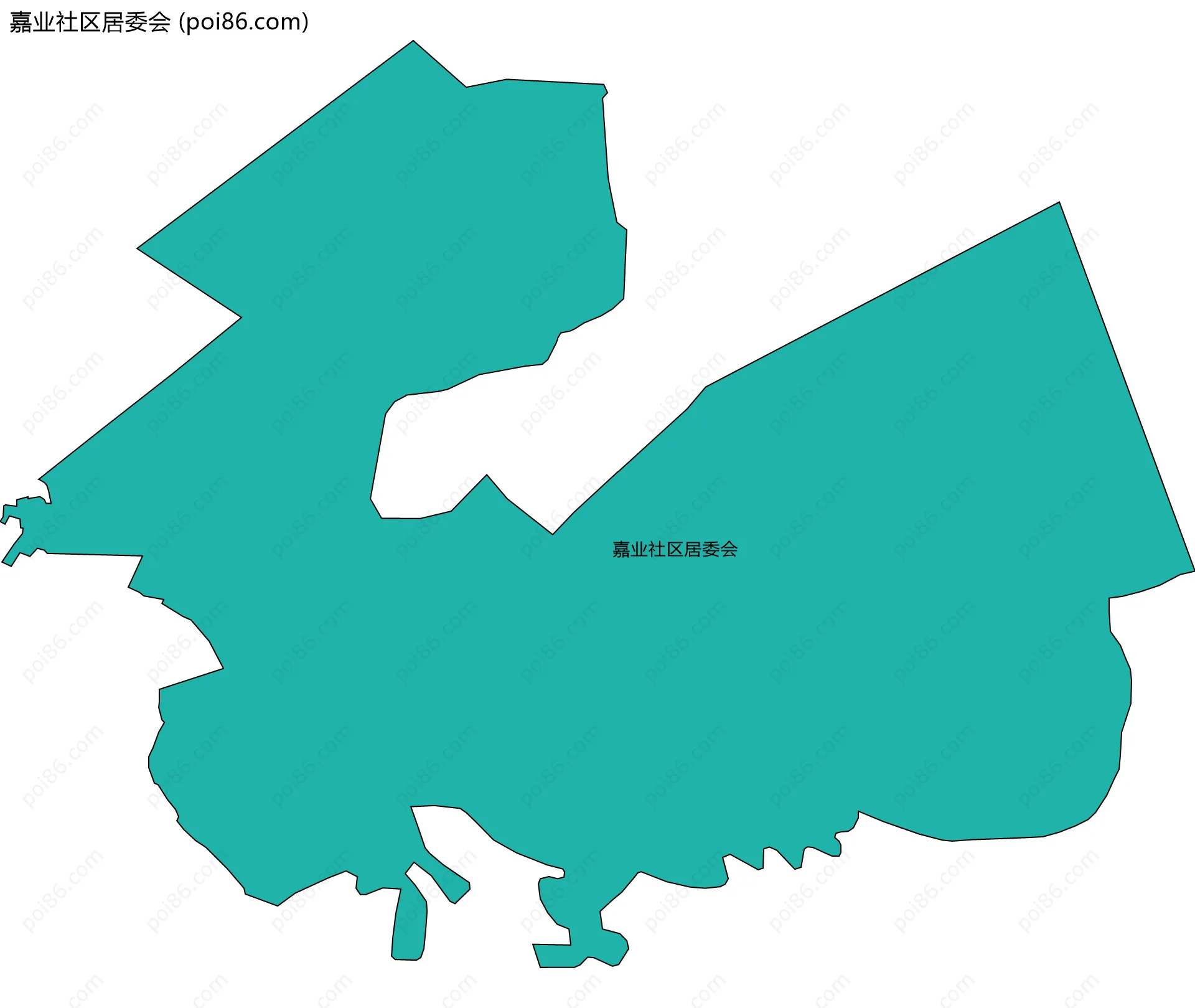 嘉业社区居委会边界地图