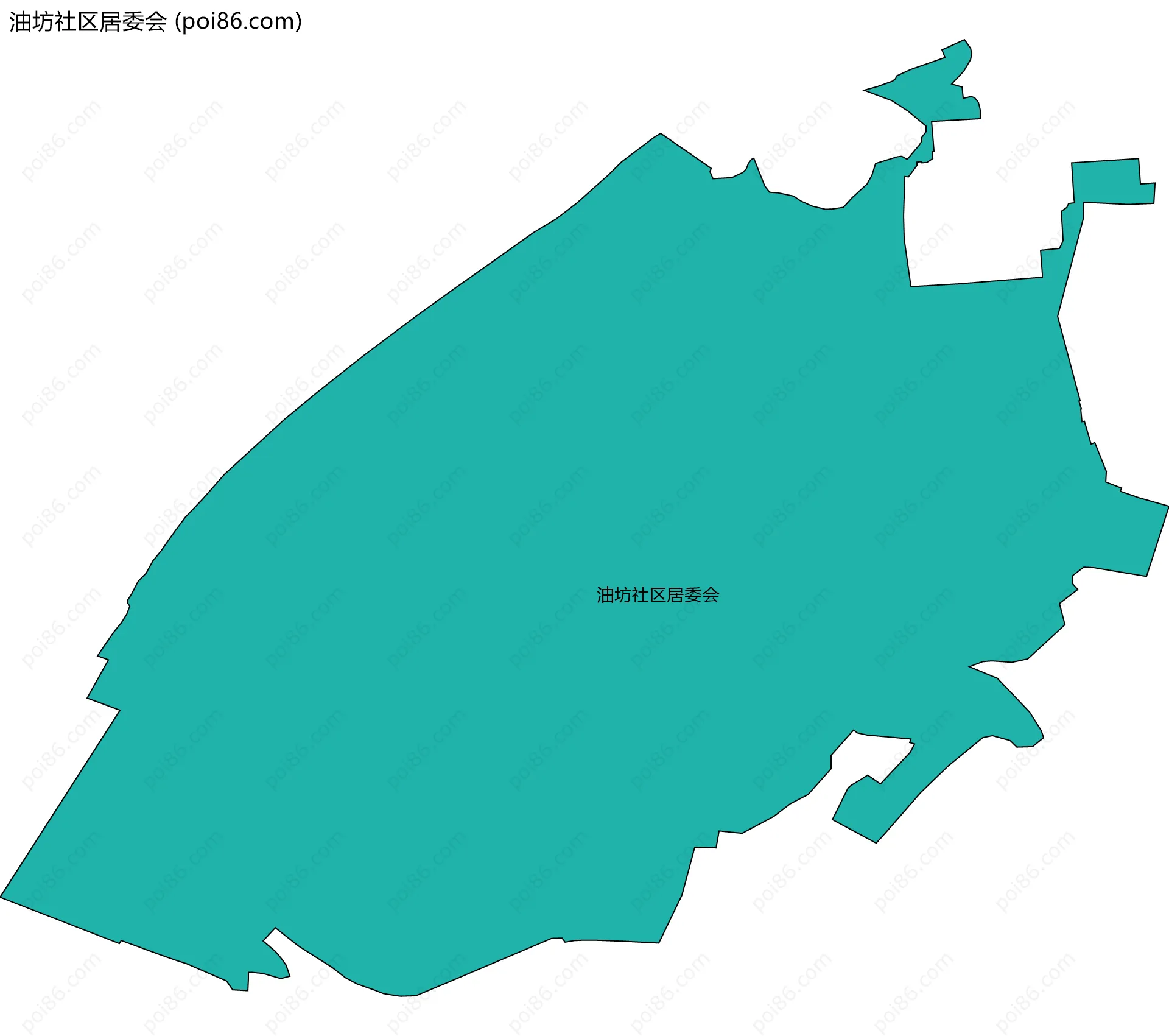 油坊社区居委会边界地图
