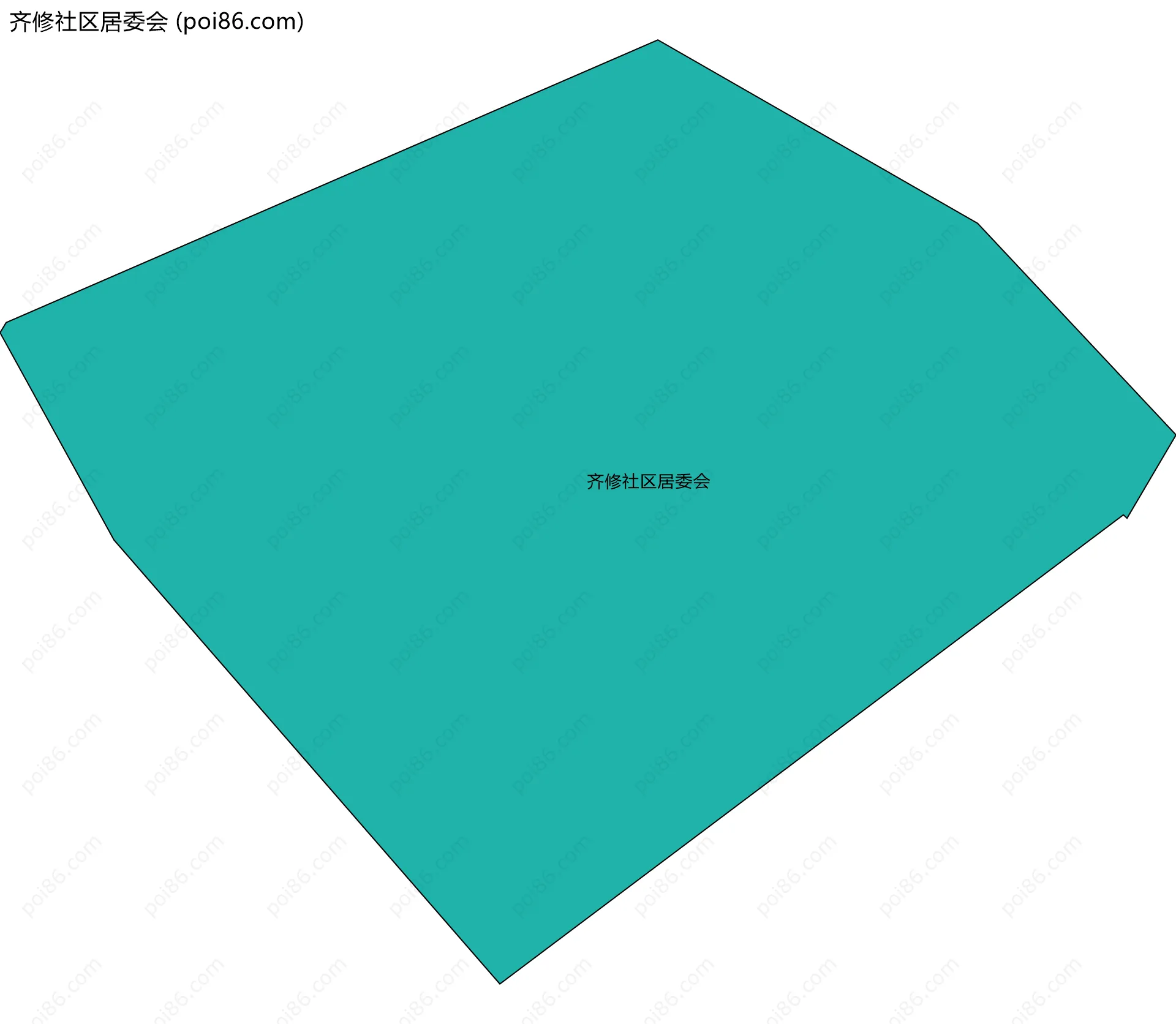 齐修社区居委会边界地图