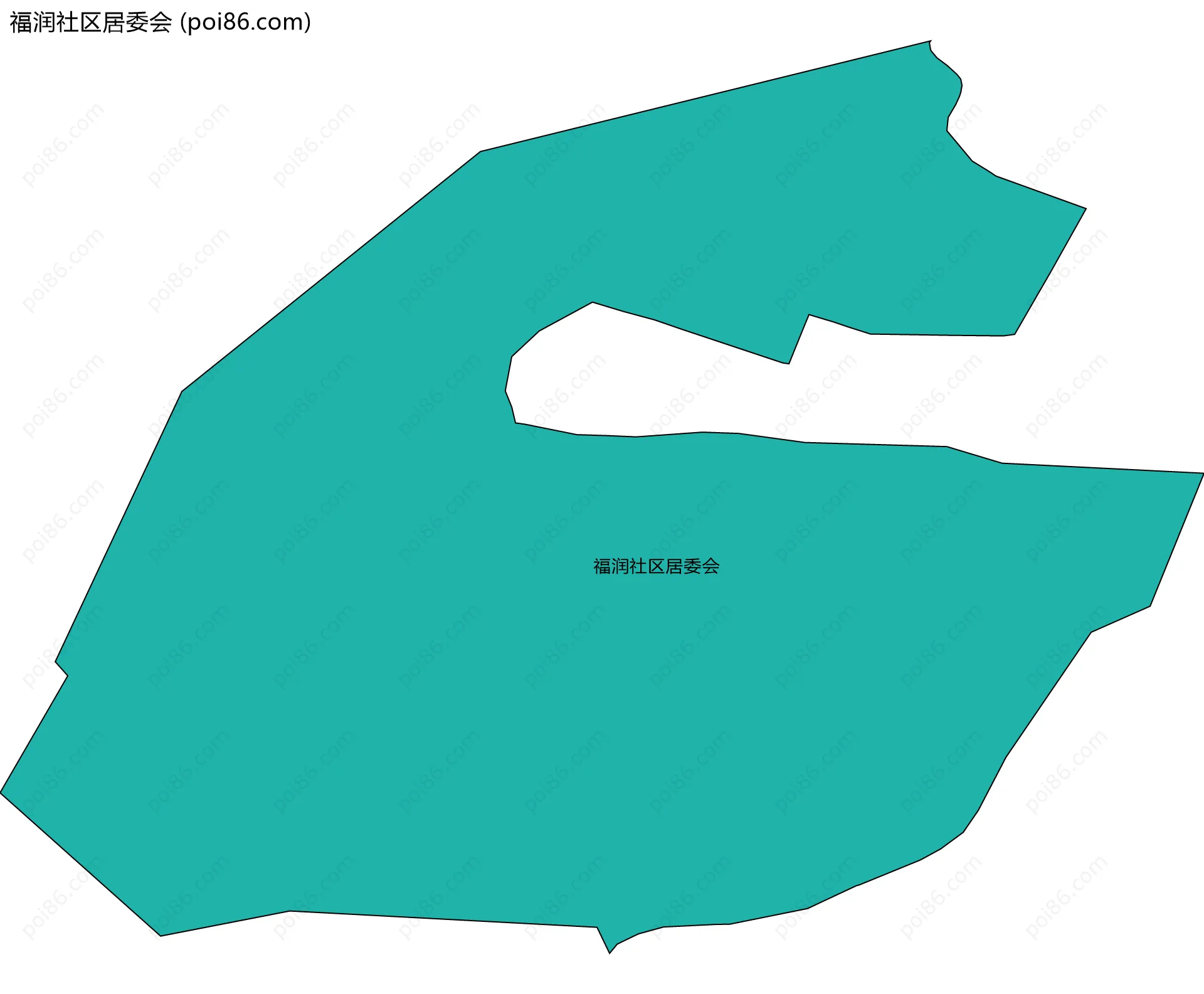 福润社区居委会边界地图