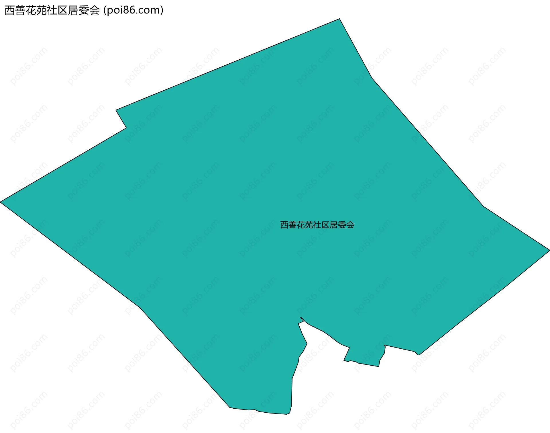 西善花苑社区居委会边界地图