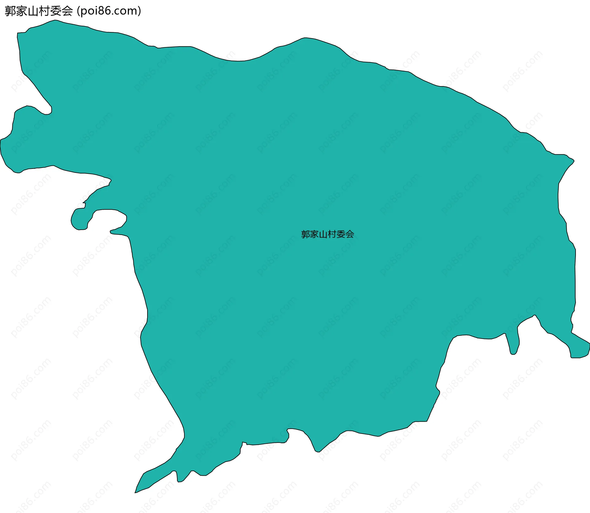 郭家山村委会边界地图