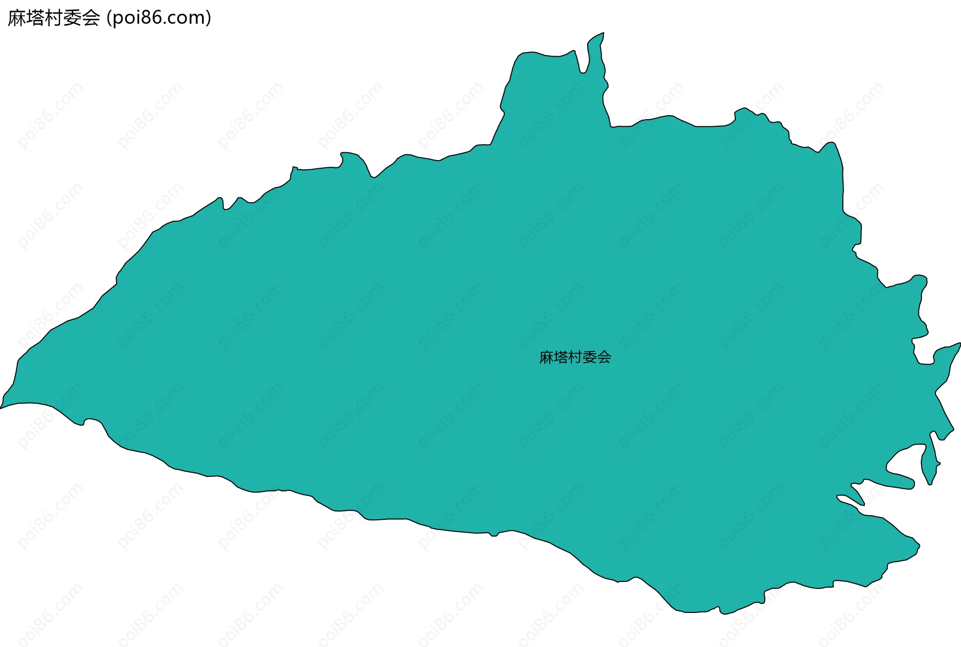 麻塔村委会边界地图