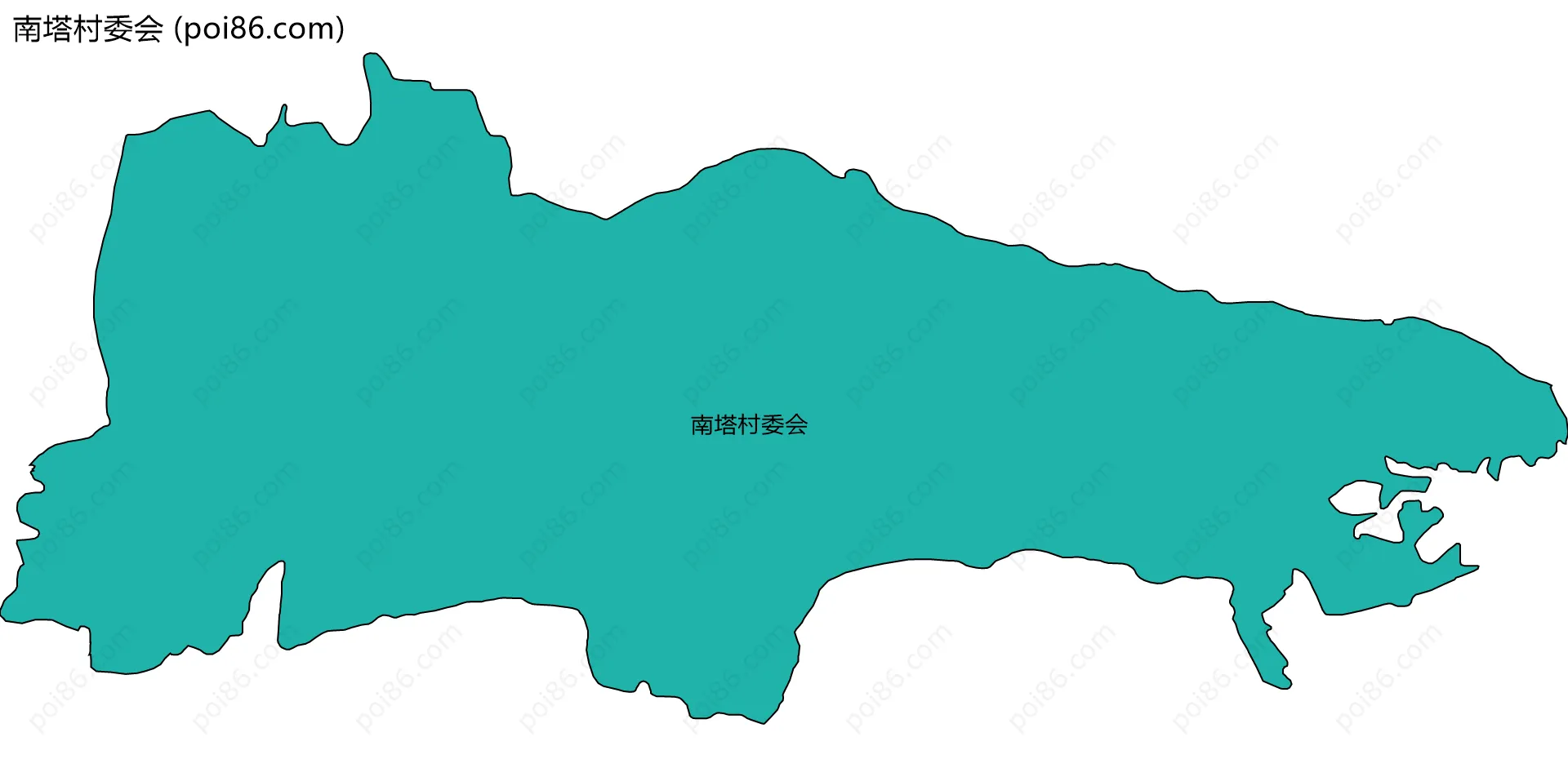 南塔村委会边界地图