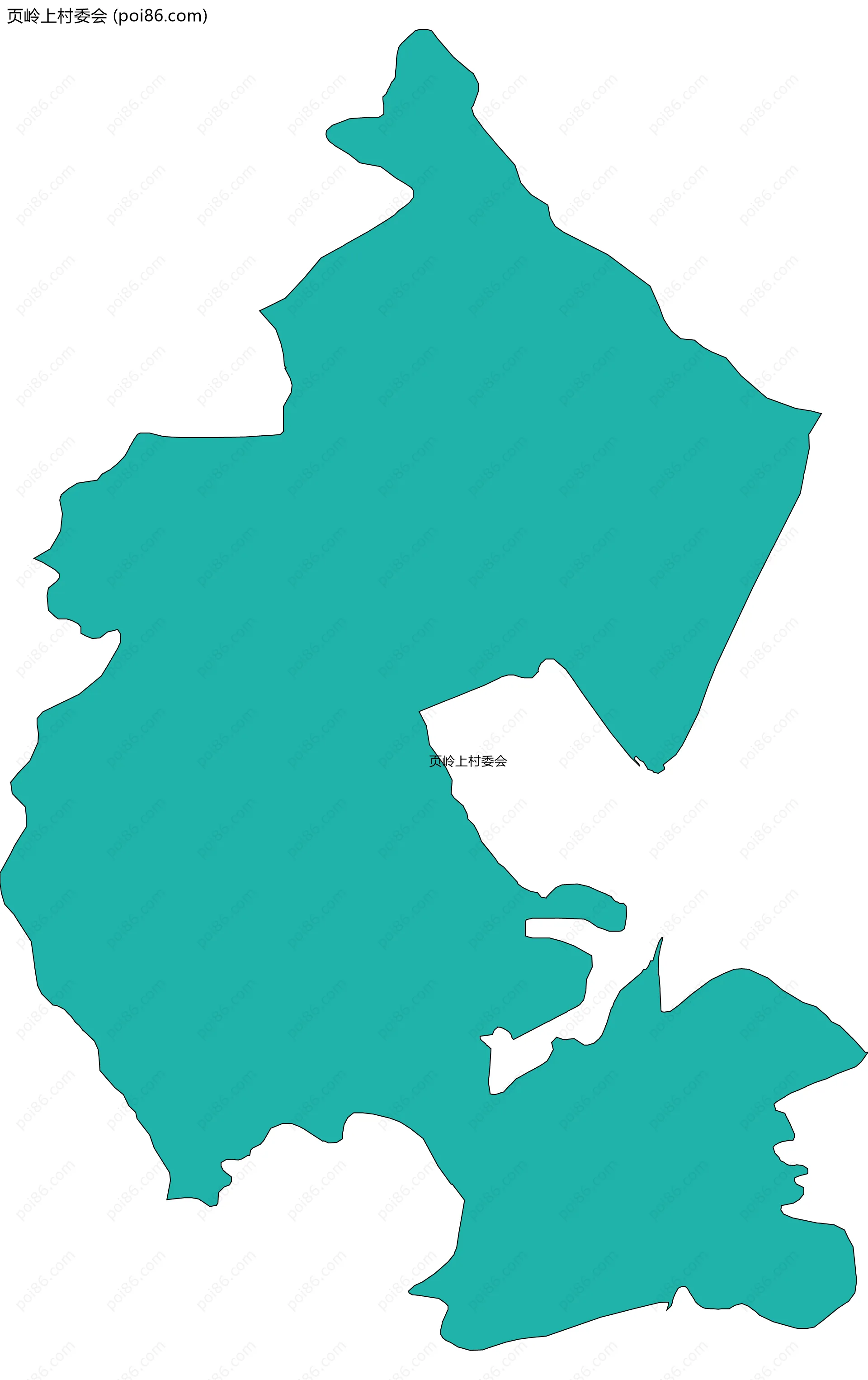页岭上村委会边界地图