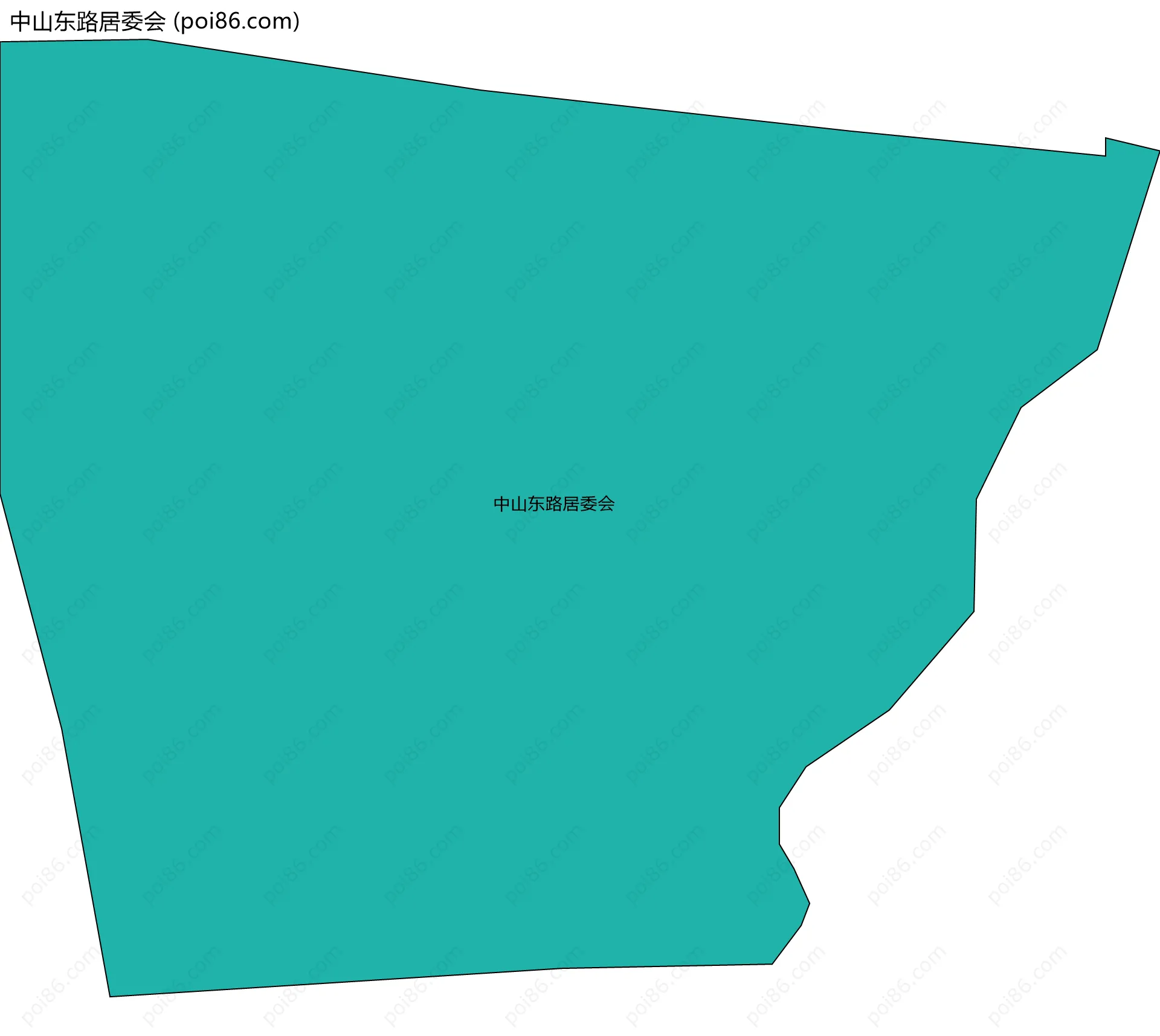 中山东路居委会边界地图