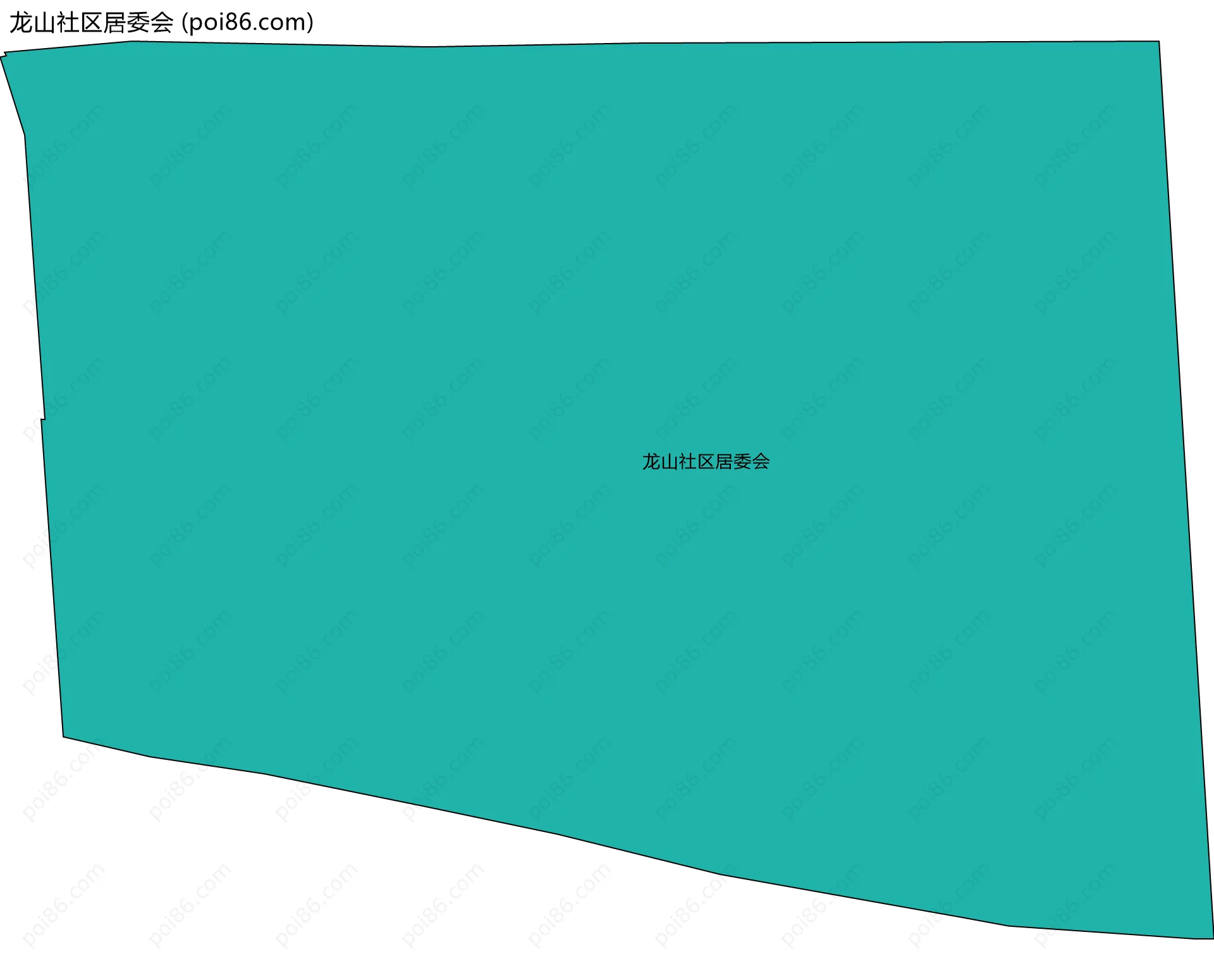 龙山社区居委会边界地图