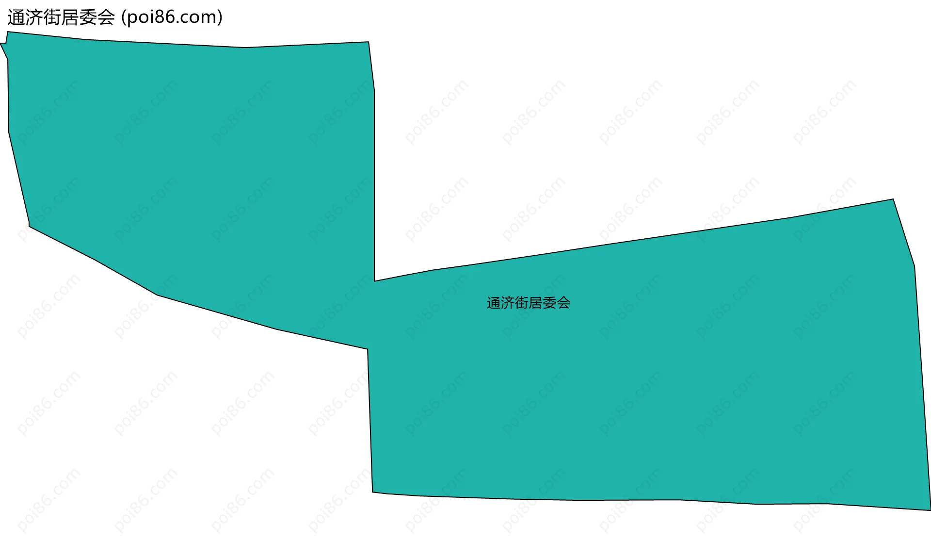 通济街居委会边界地图