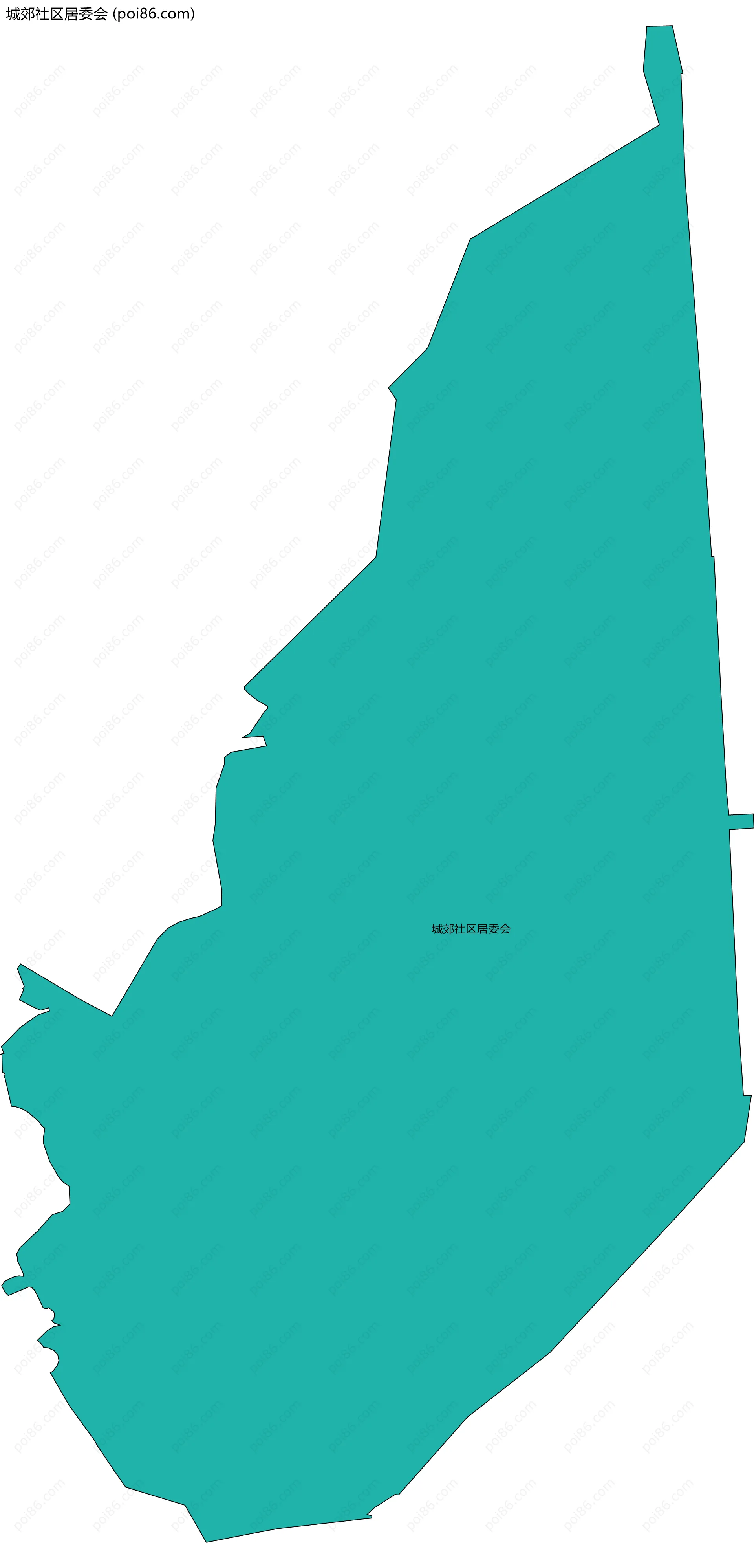 城郊社区居委会边界地图
