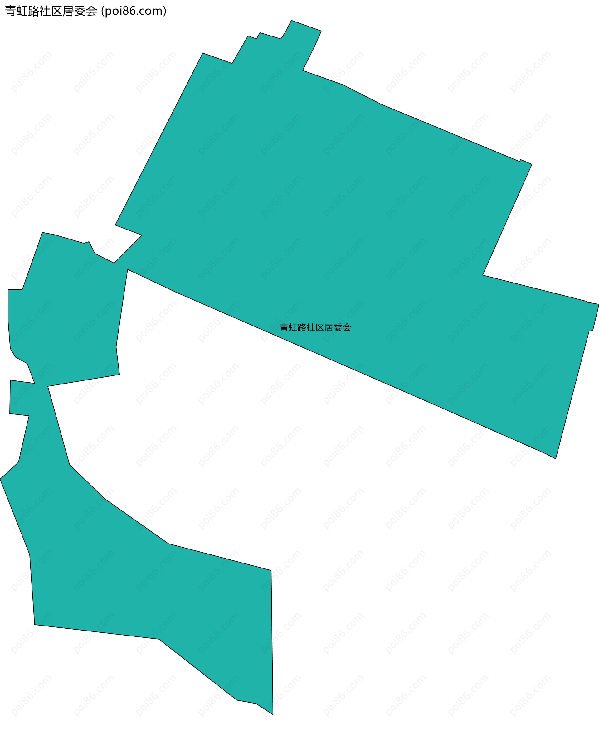 青虹路社区居委会边界地图