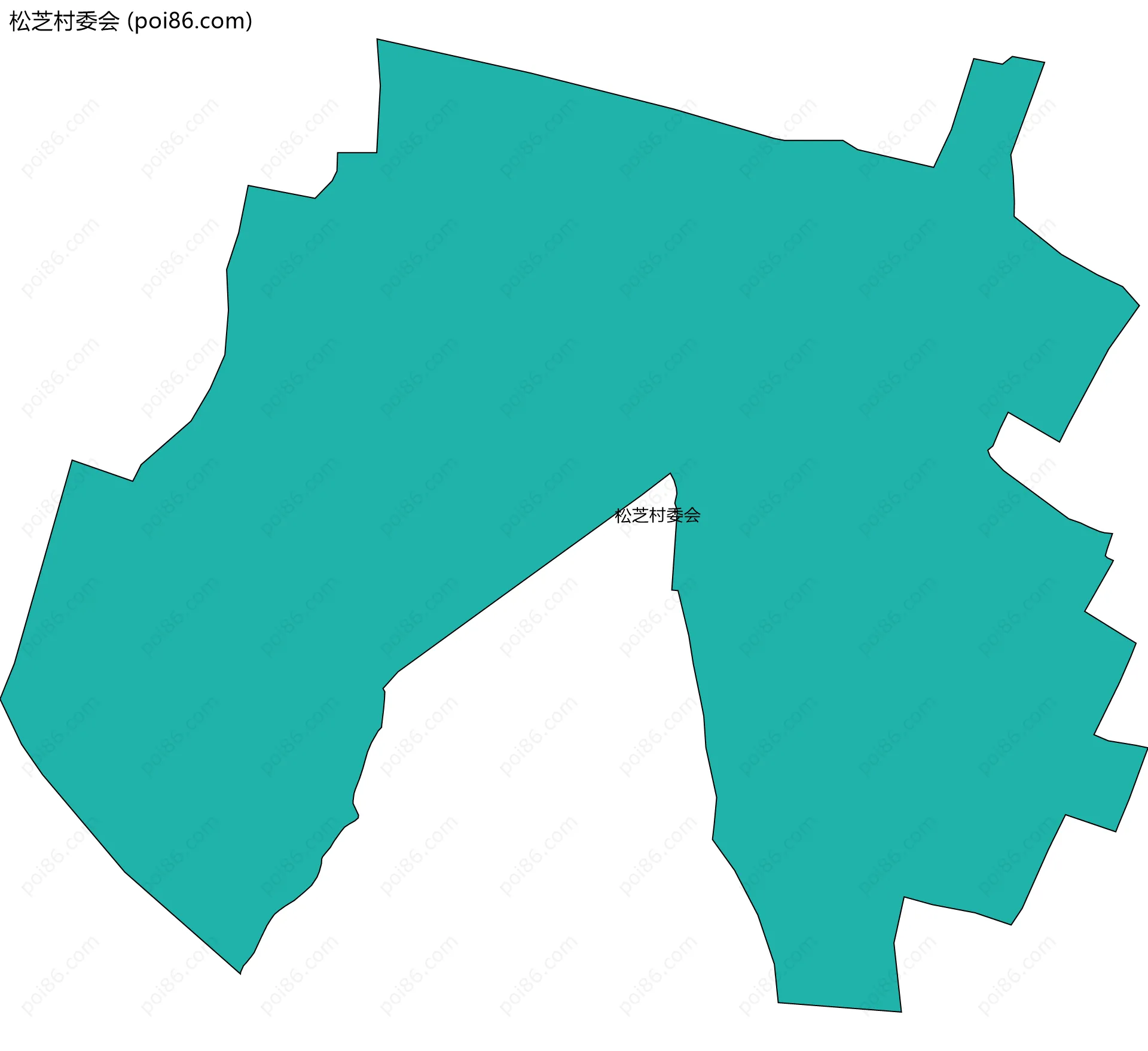 松芝村委会边界地图