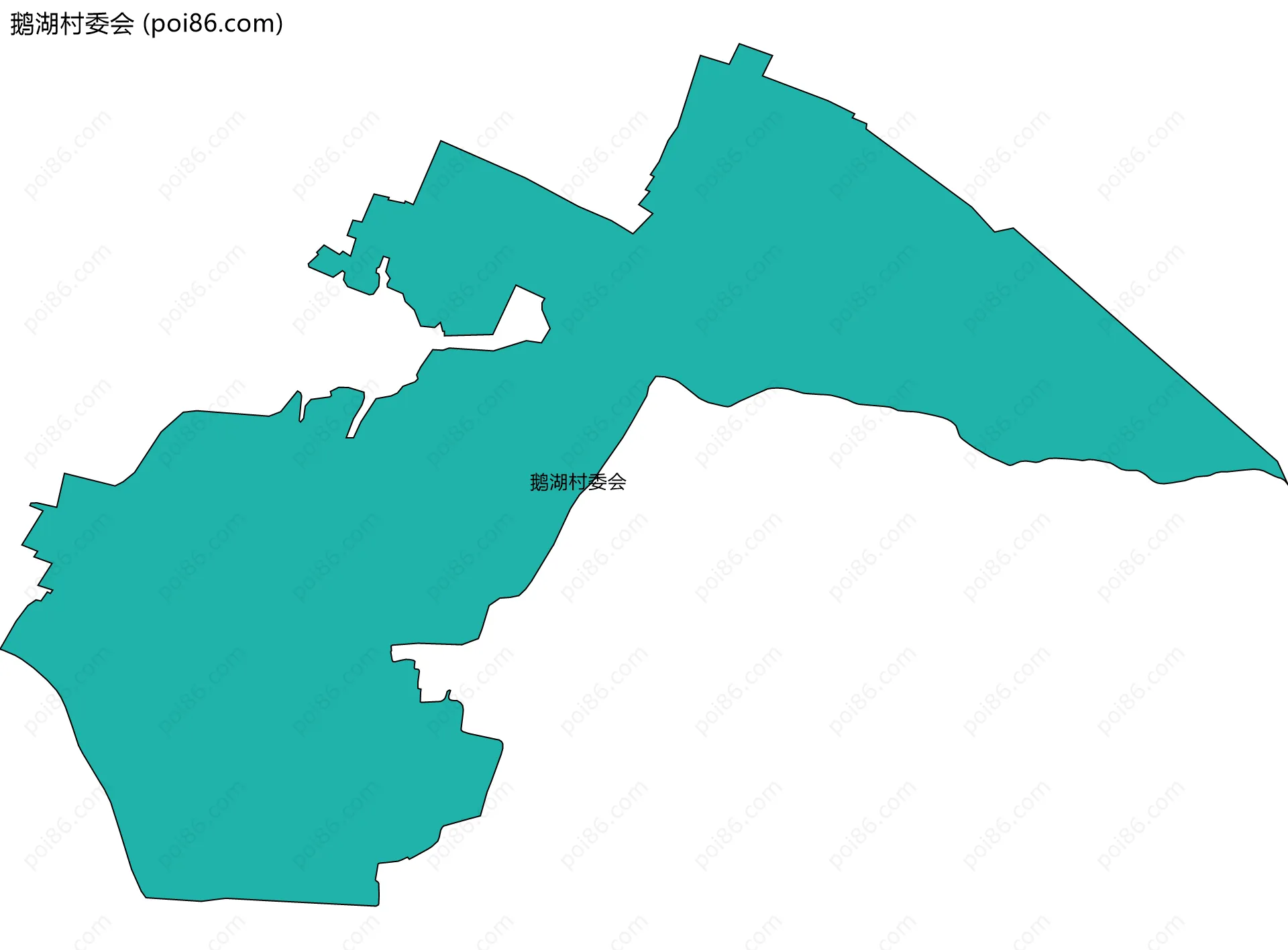 鹅湖村委会边界地图