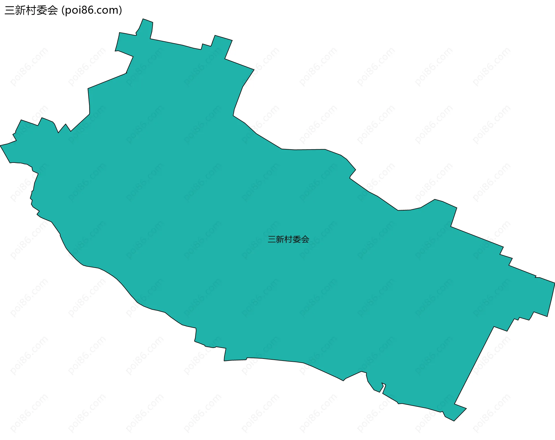 三新村委会边界地图